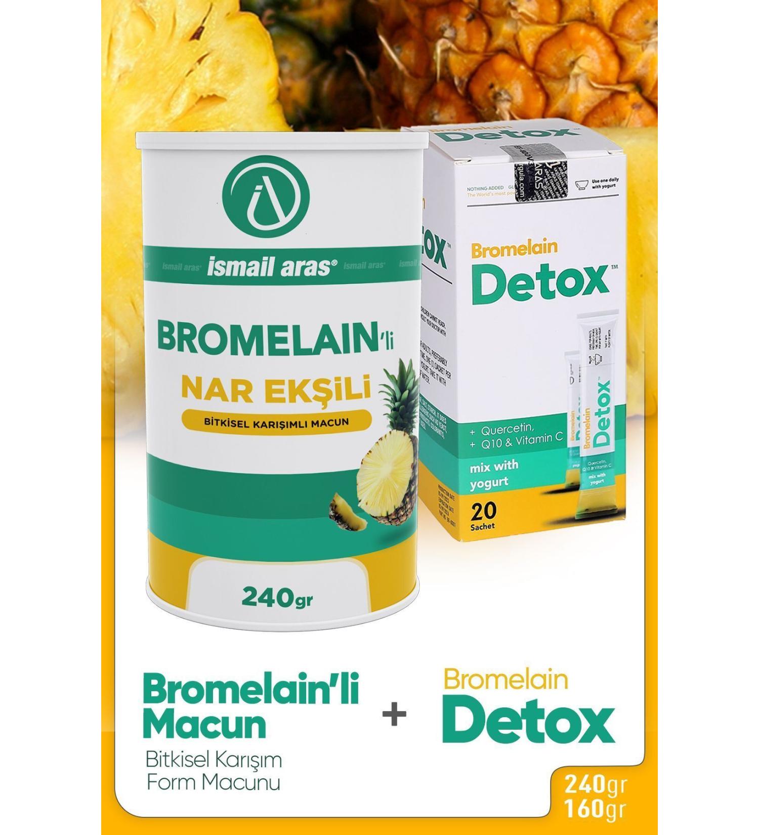 Ismail Aras Bromelain Pomegranate Syrup Form Paste + Bromelain Detox Set - Buy Online on GoSupps.com