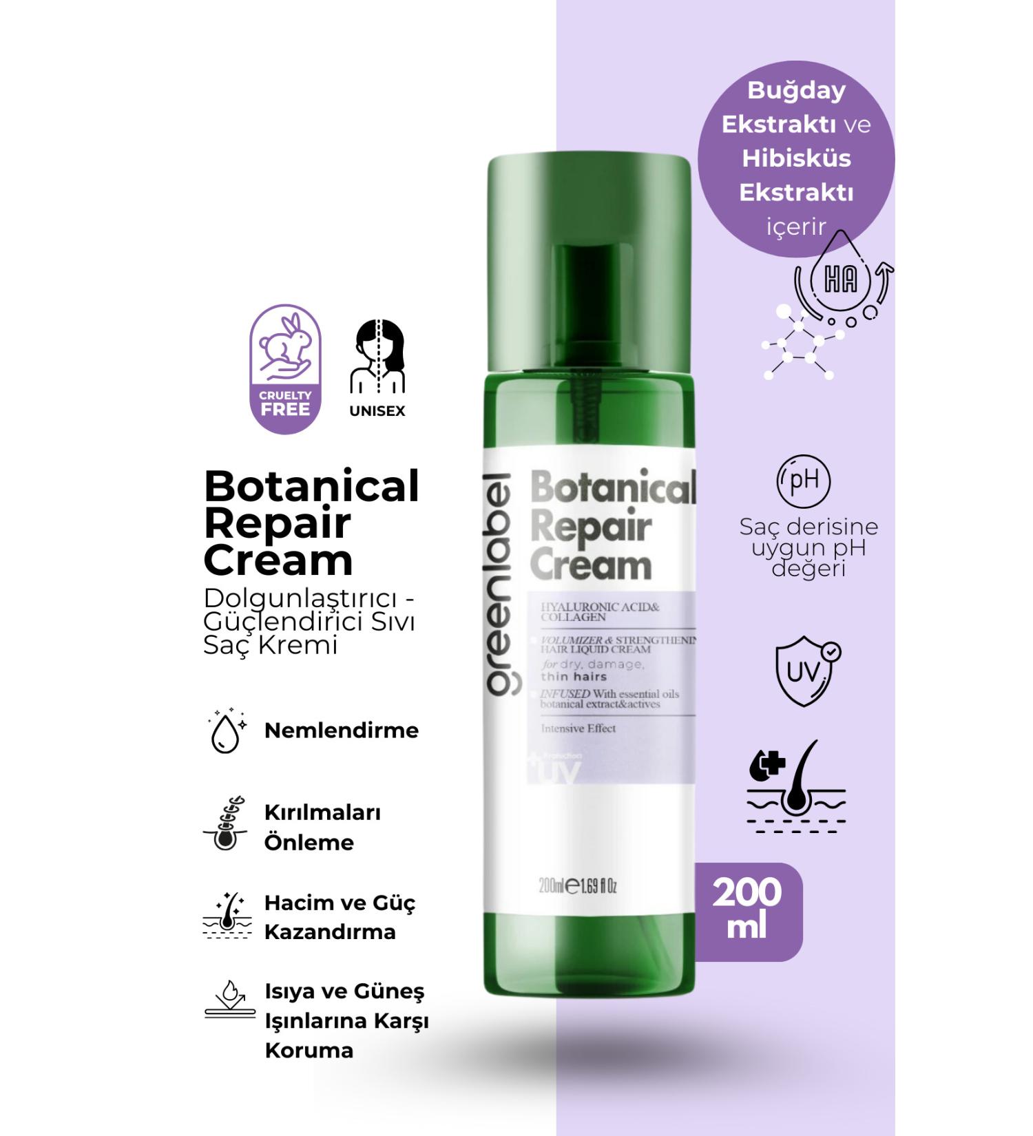 Green Label Hyaluronic Acid & Collagen Liquid Hair Care Cream for Dry and Lifeless Hair - Buy Online on GoSupps.com