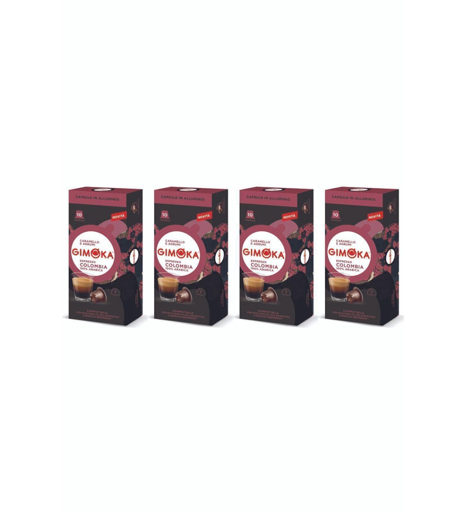 Gimoka Compatible Aluminum Coffee Capsules 10 pcs * 4 pcs - Density 7