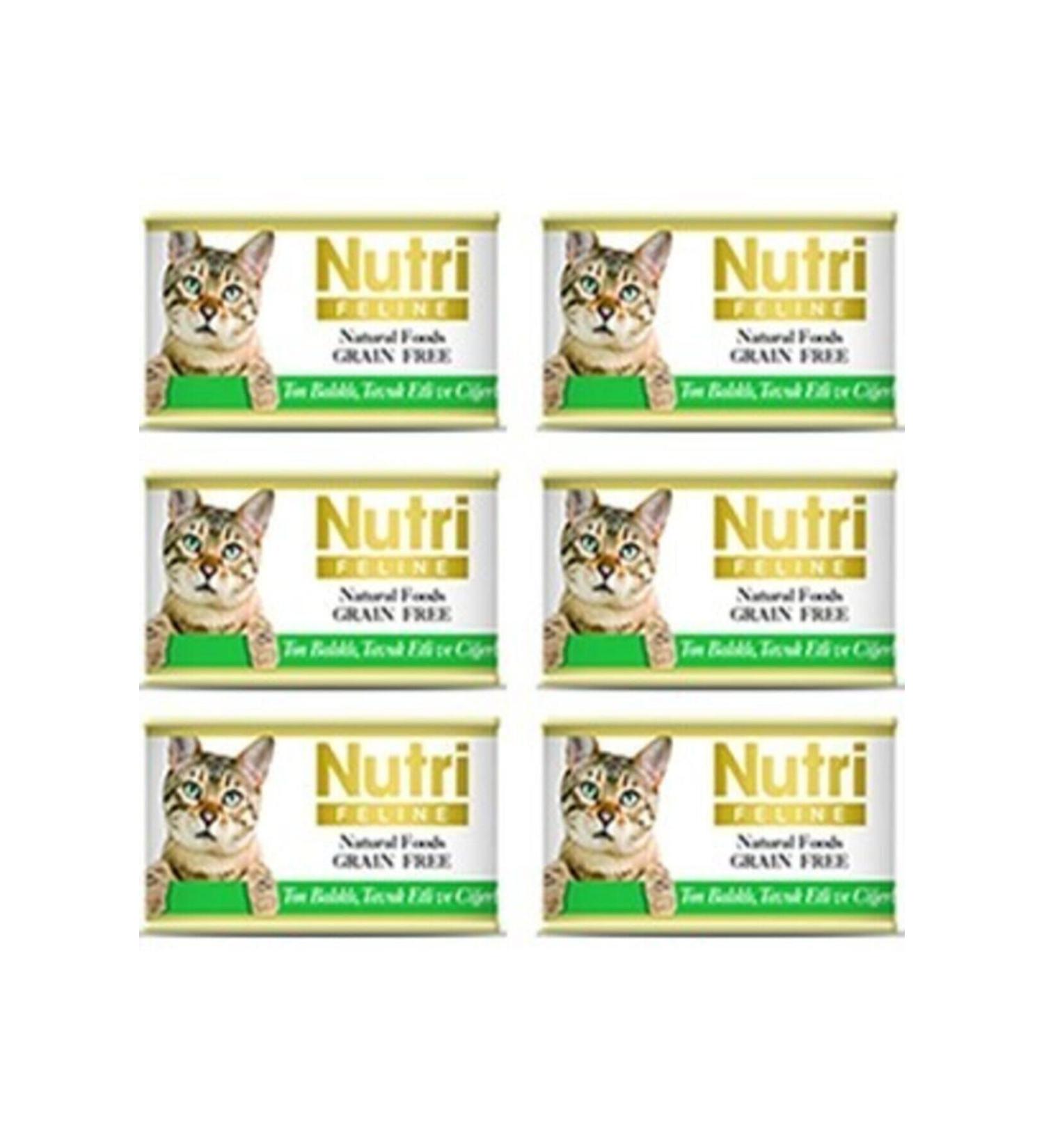 Nutri Feline Tuna Chicken and Liver for Adult Cats 6 for 5 Grain-Free Wet Food 85gr