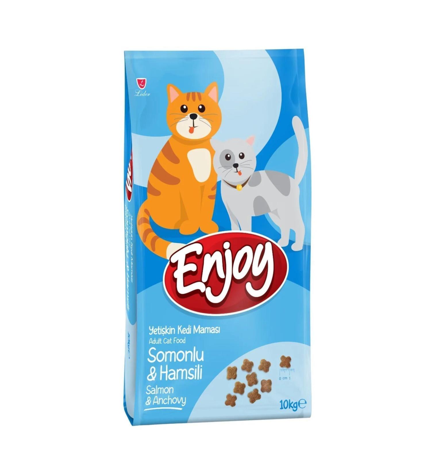 Enjoy Adult Cat Food with Salmon and Anchovy 10 Kg