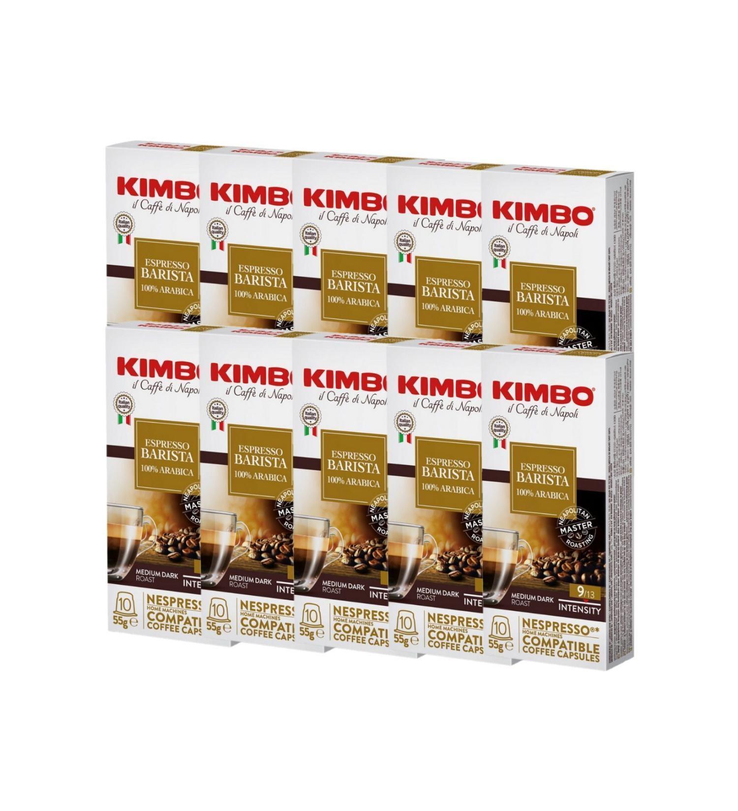 Kimbo Barista Armonia 100% Arabica Nespresso Compatible Capsule Coffee (Box of 10) (10 Boxes) - Buy Online on GoSupps.com