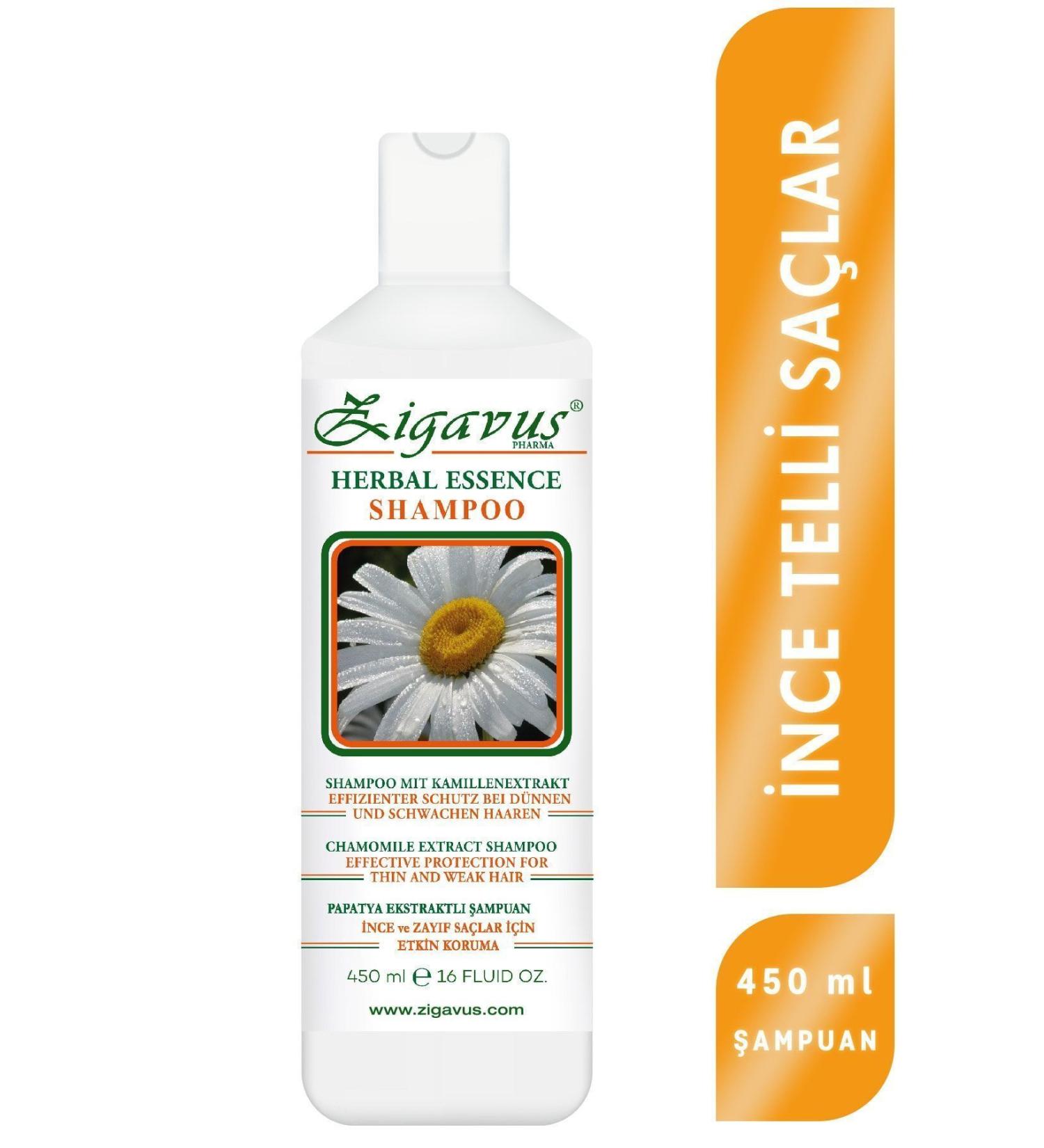 Zigavus Chamomile Extract Shampoo for Fine Hair 450 ml 8699349130114