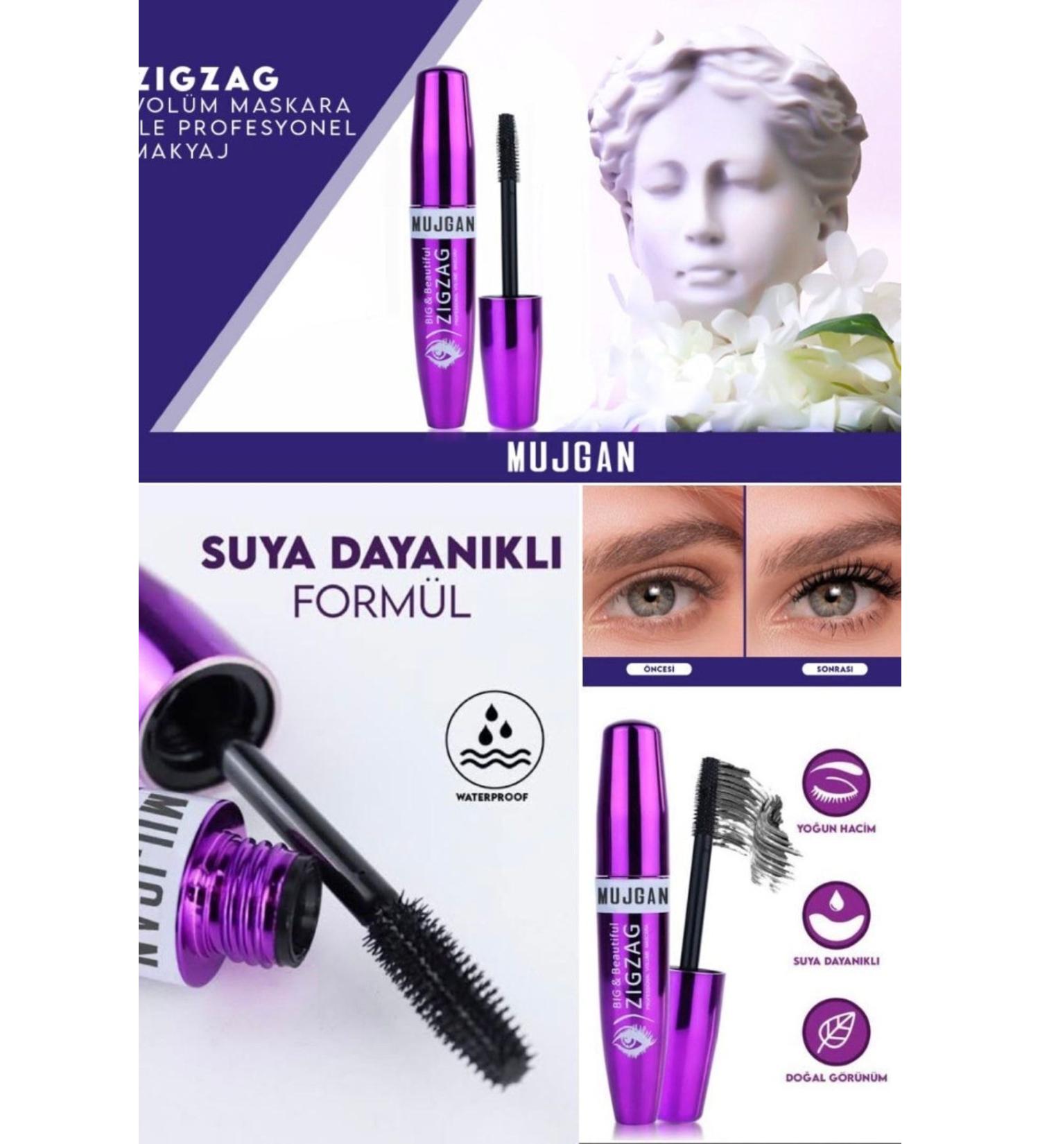 Utelips Extra Volume Giving Zigzag Mascara Attractive Intensive Mascara Zigzag Feature Permanent Non-smudge Stylish