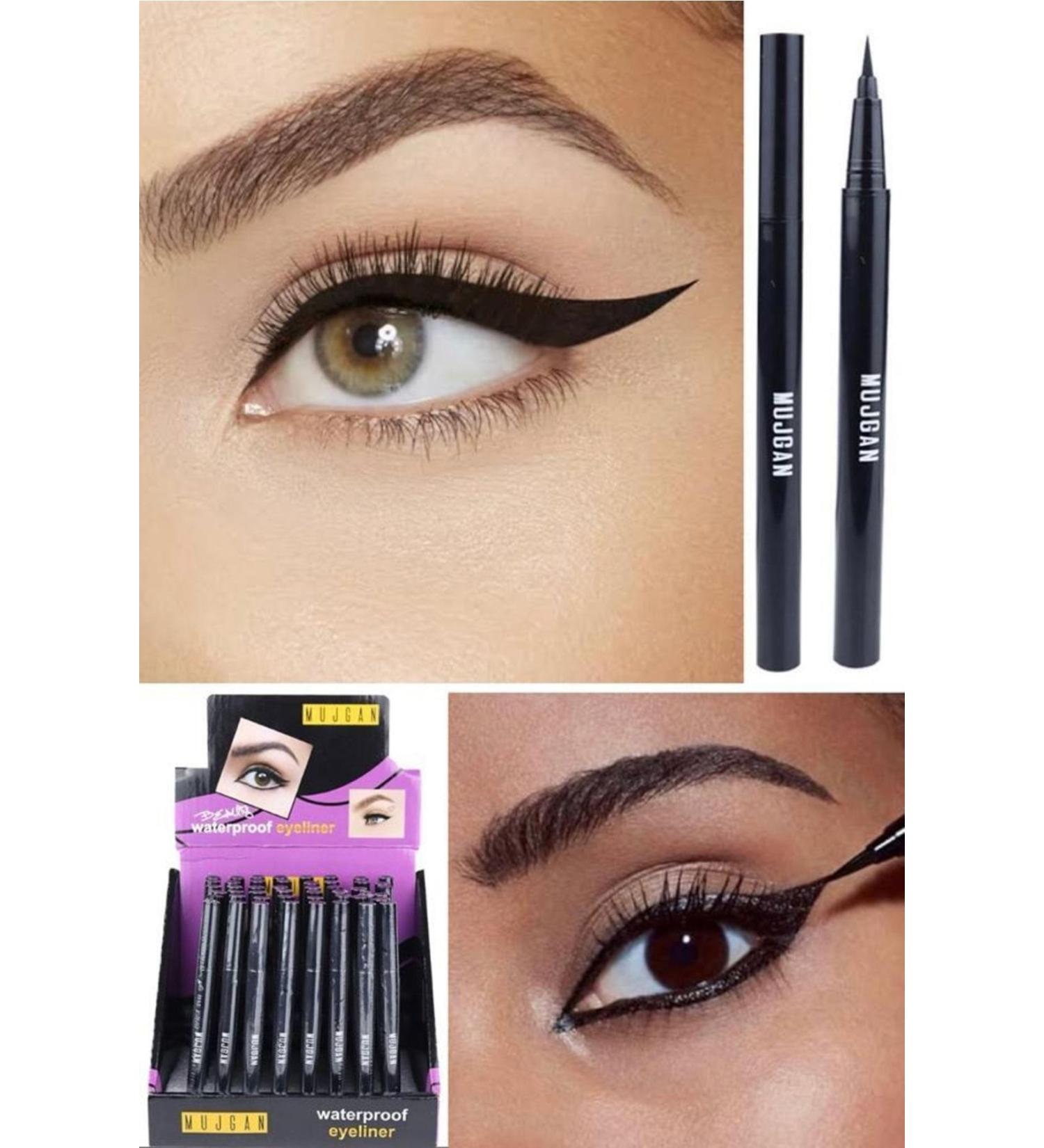 Utelips Black Eye Eyeliner Waterproof Pencil Stylish Practical Quality Eyeliner Eye Pencil Practical Does Not Smudge