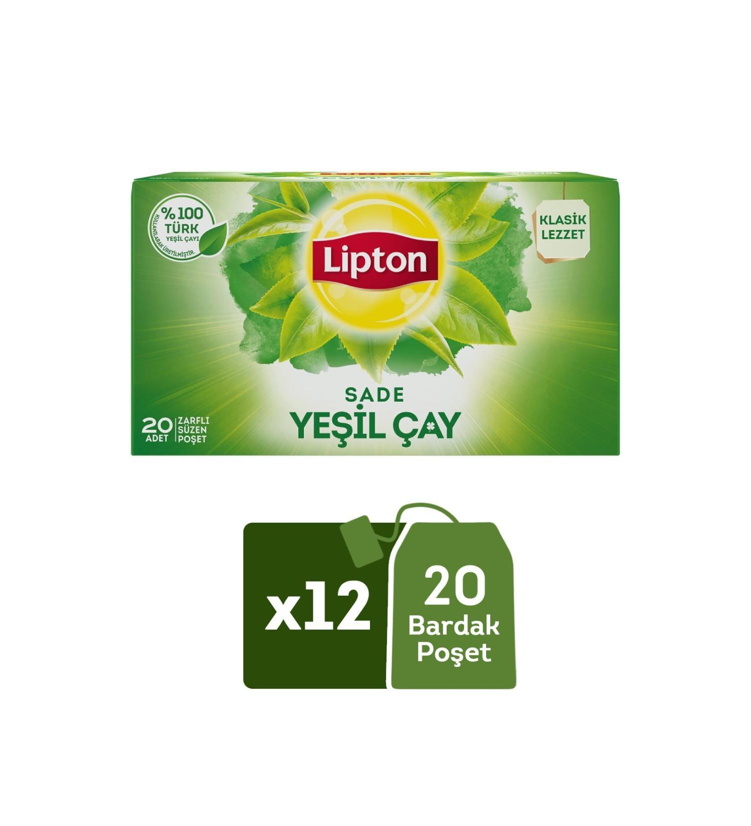 Lipton Herbal Tea Cup Green Tea 20 Pieces X 12 Pieces