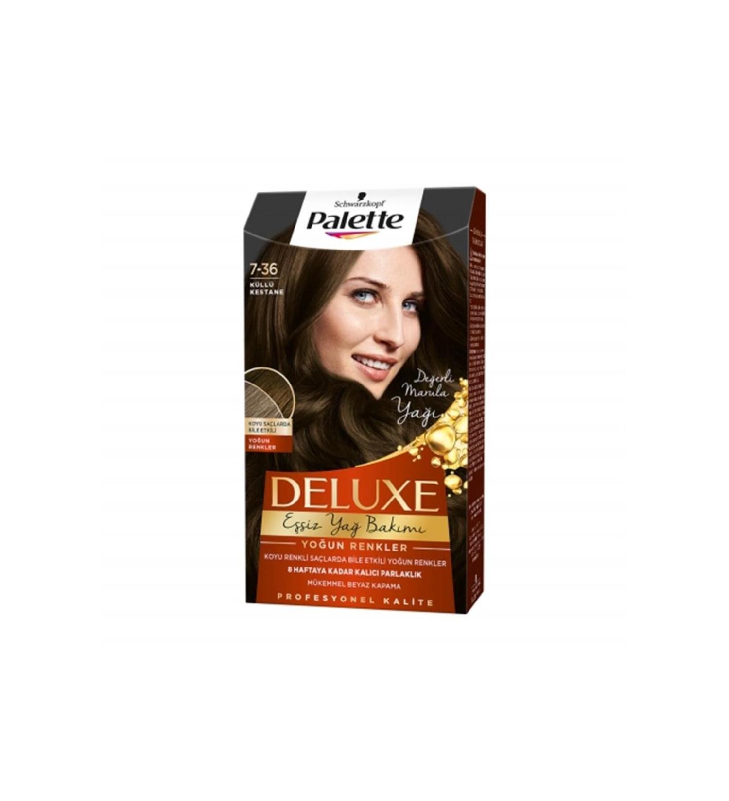 Palette Deluxe Oil Care Hair Dye 7.36 Ash Chestnut