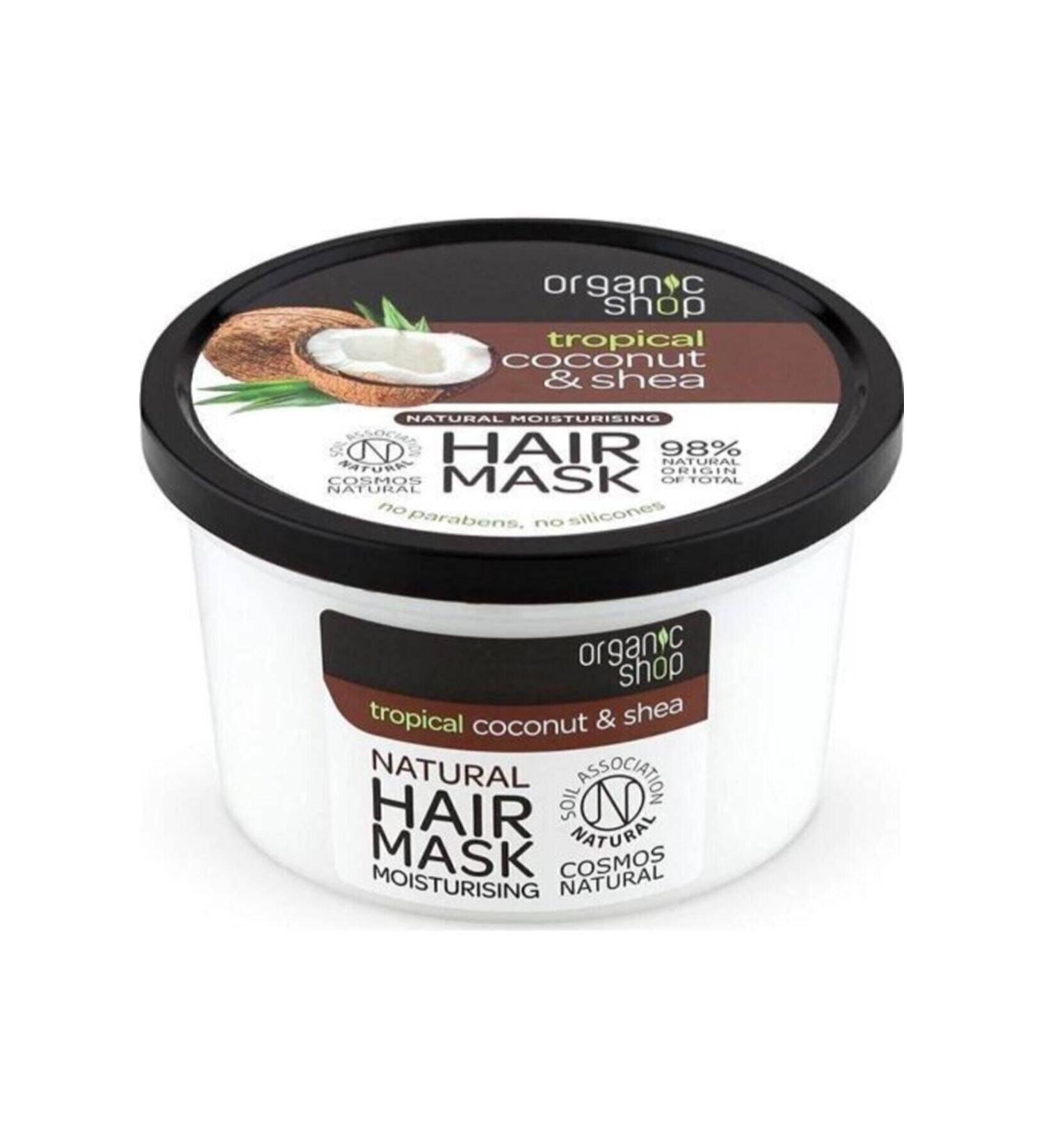 organic shop Coconut + Shea Oil Hair Mask 250 Ml