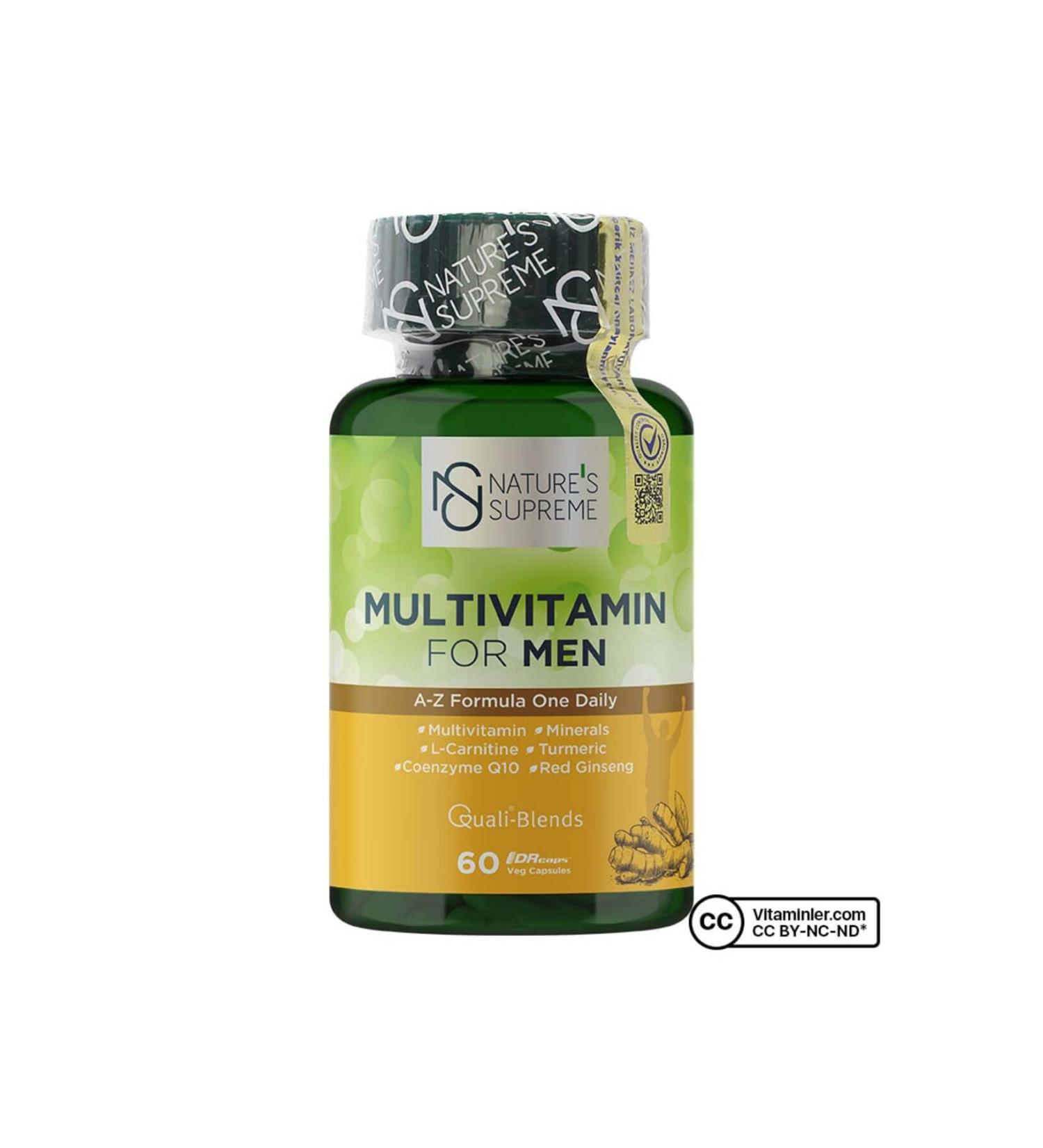 Natures Supreme Multivitamin For Men 60 Capsules - Unflavored - Buy Online on GoSupps.com