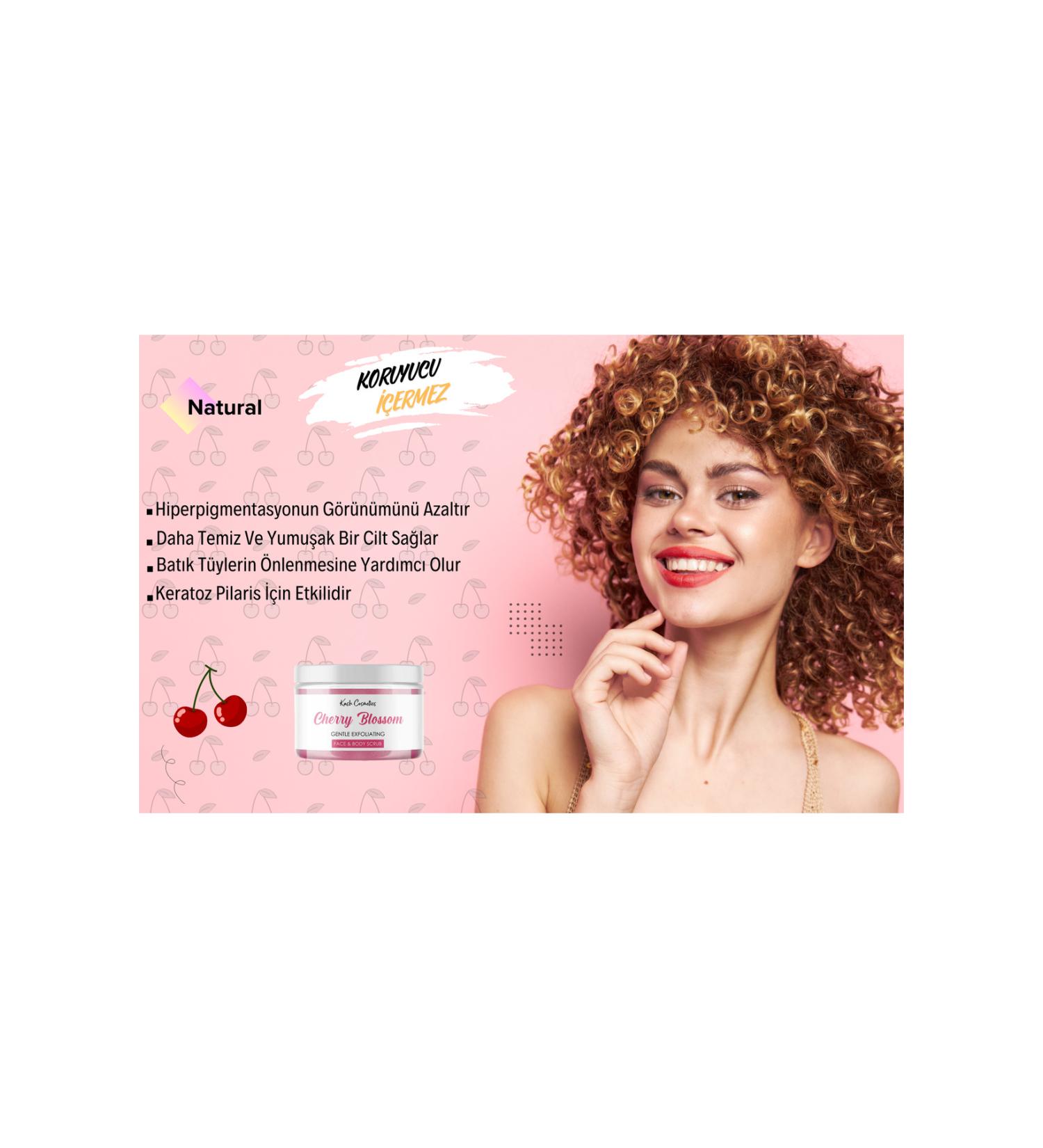 KASH Nourishing Purifying Moisturizing Body Scrub - CHERRY BLOSSOM 135g