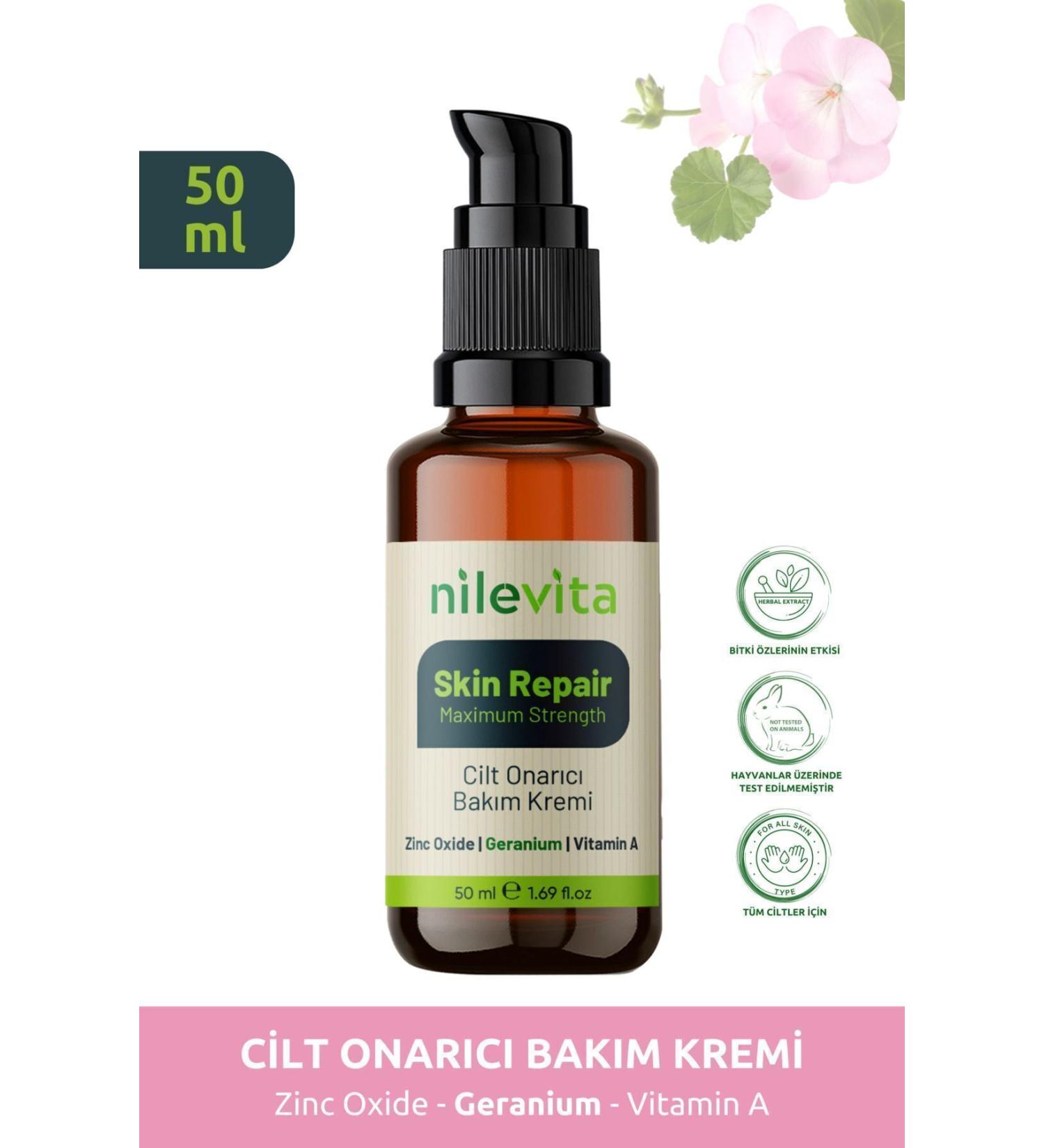 nilevita Skin Repair Care Cream Anti-Itching Redness and Acne Zinc Oxide & Vitamin A 50ml - Buy Online on GoSupps.com