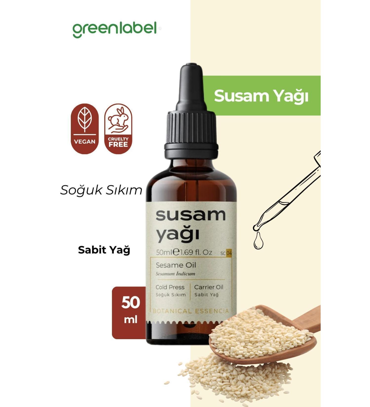 Green Label Sesame Oil Cold Pressed 0 Natural And Pure 50ml - Buy Online on GoSupps.com