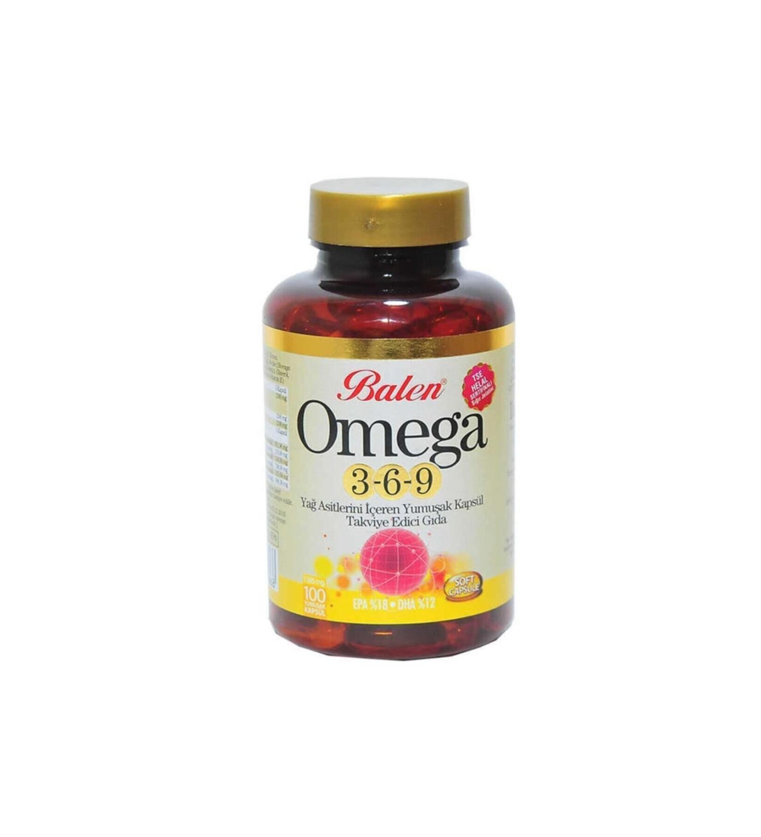 Balen Softgel Supplement Food Containing Omega 3 6 9 Fatty Acids