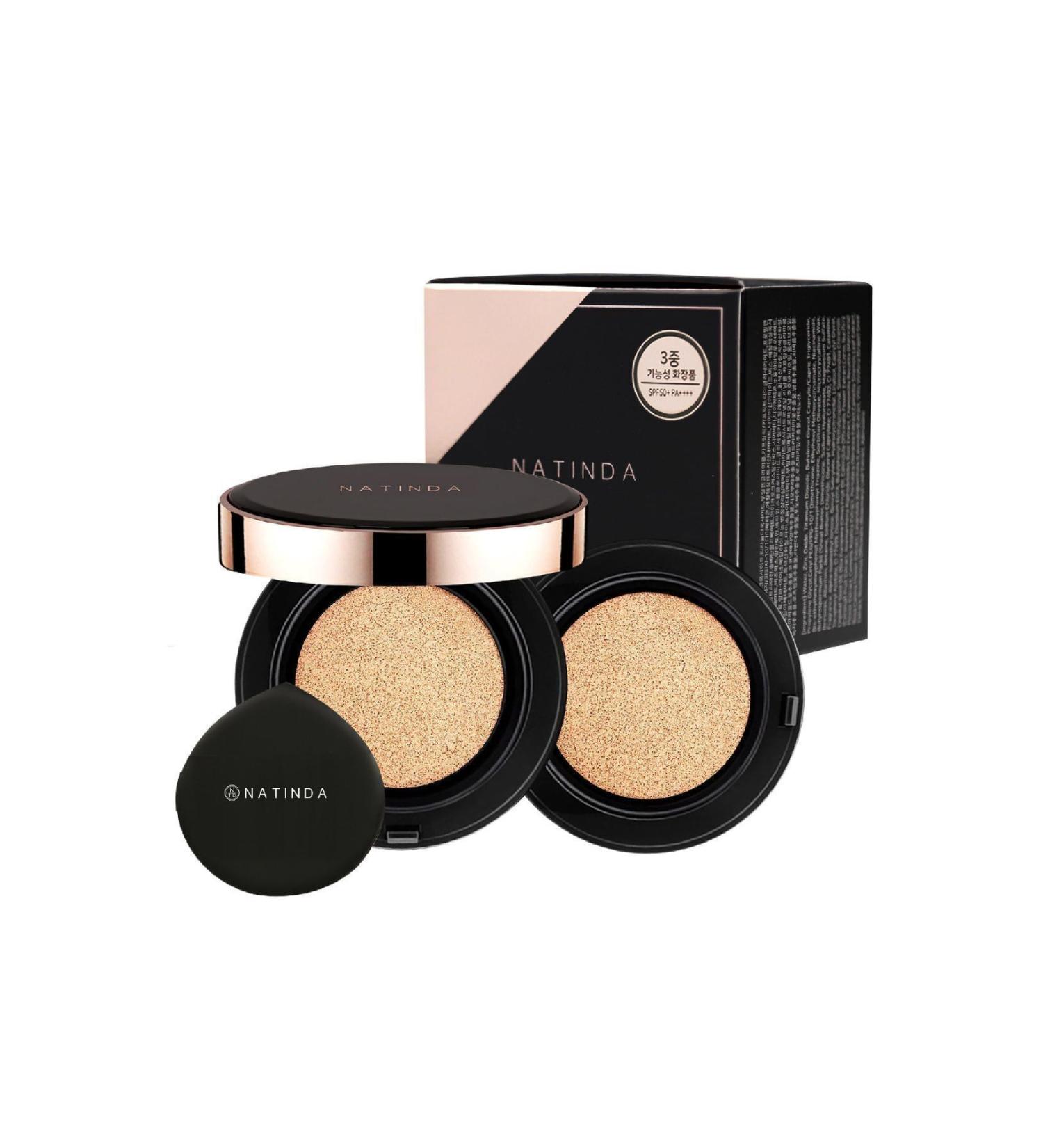 NAT NDA Natinda Cushion-aura Perfect Cover Cush on #23 (with spare) - Buy Online on GoSupps.com