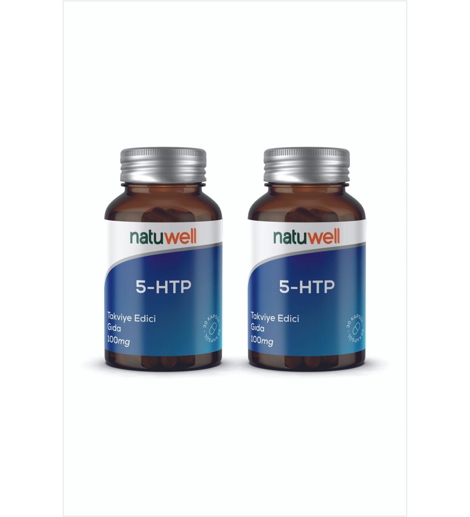 Natuwell 2-Pack 5-htp 100 Mg Food Supplement 30 Capsules