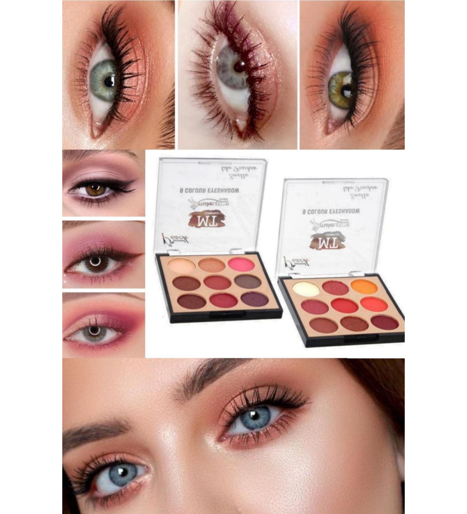 Utelips Sexy Color Kit Quality 9-Part Eyeshadow Professional Makeup Set 9-Part Colorful Eyeshadow Painting