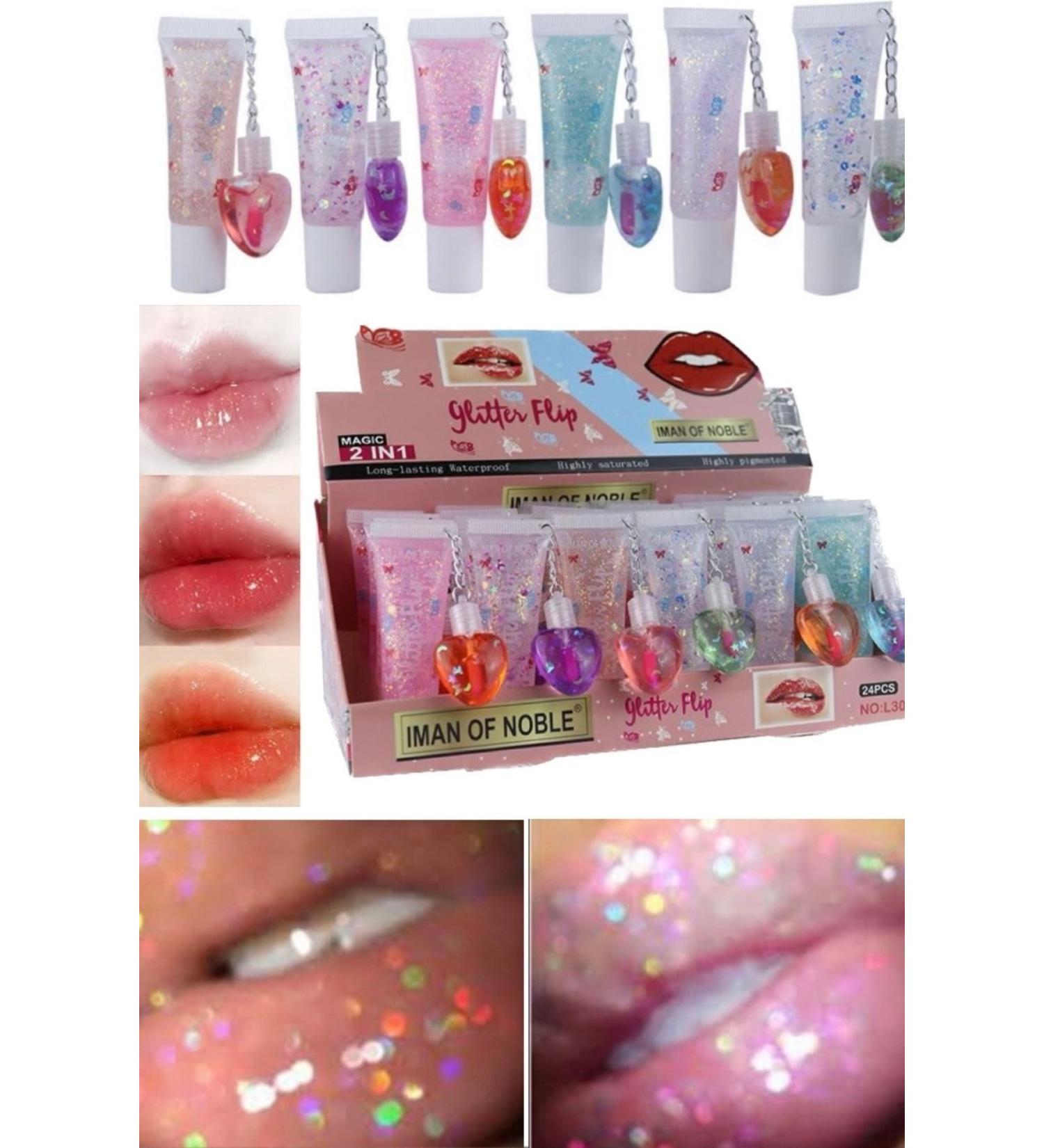 Utelips Lip Gloss Sexy Plump Glitter Lip Make Up Gloss Impressive Gel Heart Lips Sexy - Buy Online on GoSupps.com