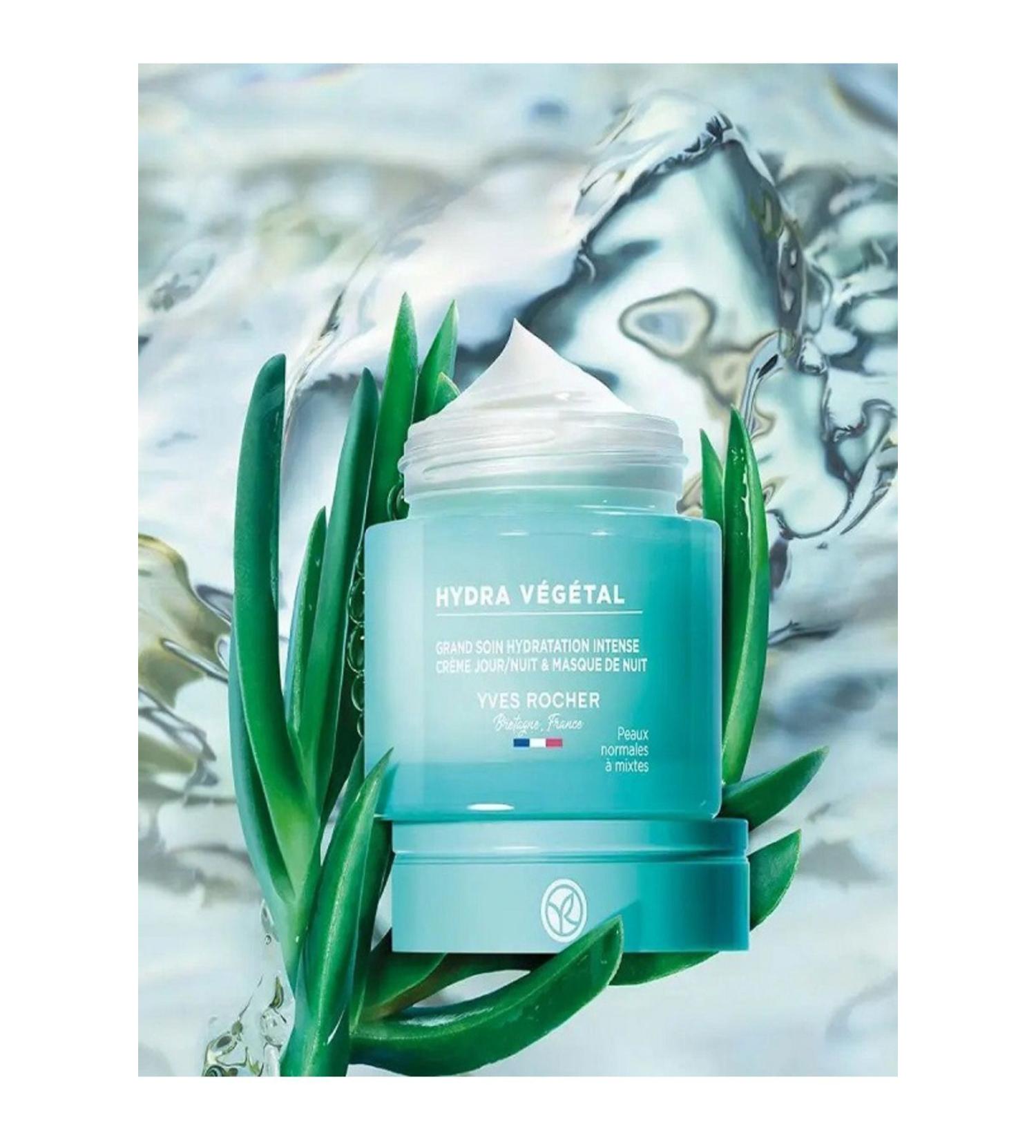 Yves Rocher Intensive Moisture Care Normal-Dry Skin Hydra Vegetal Moisturizer Revitalizing Hyaluronic Acid 75 ml - Buy Online on GoSupps.com