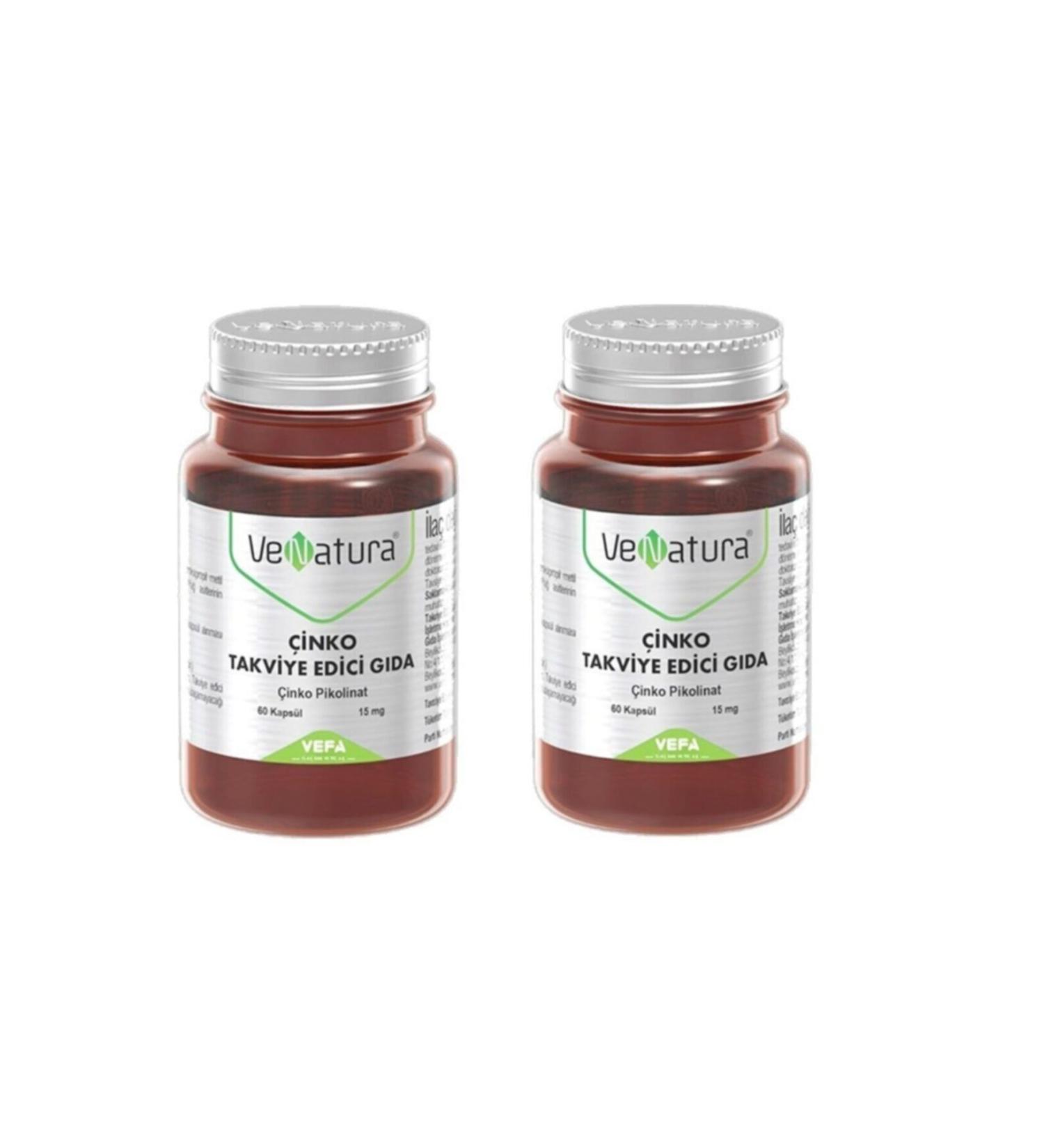 Venatura Zinc Picolinate 15mg 60 Capsules 2 Pieces