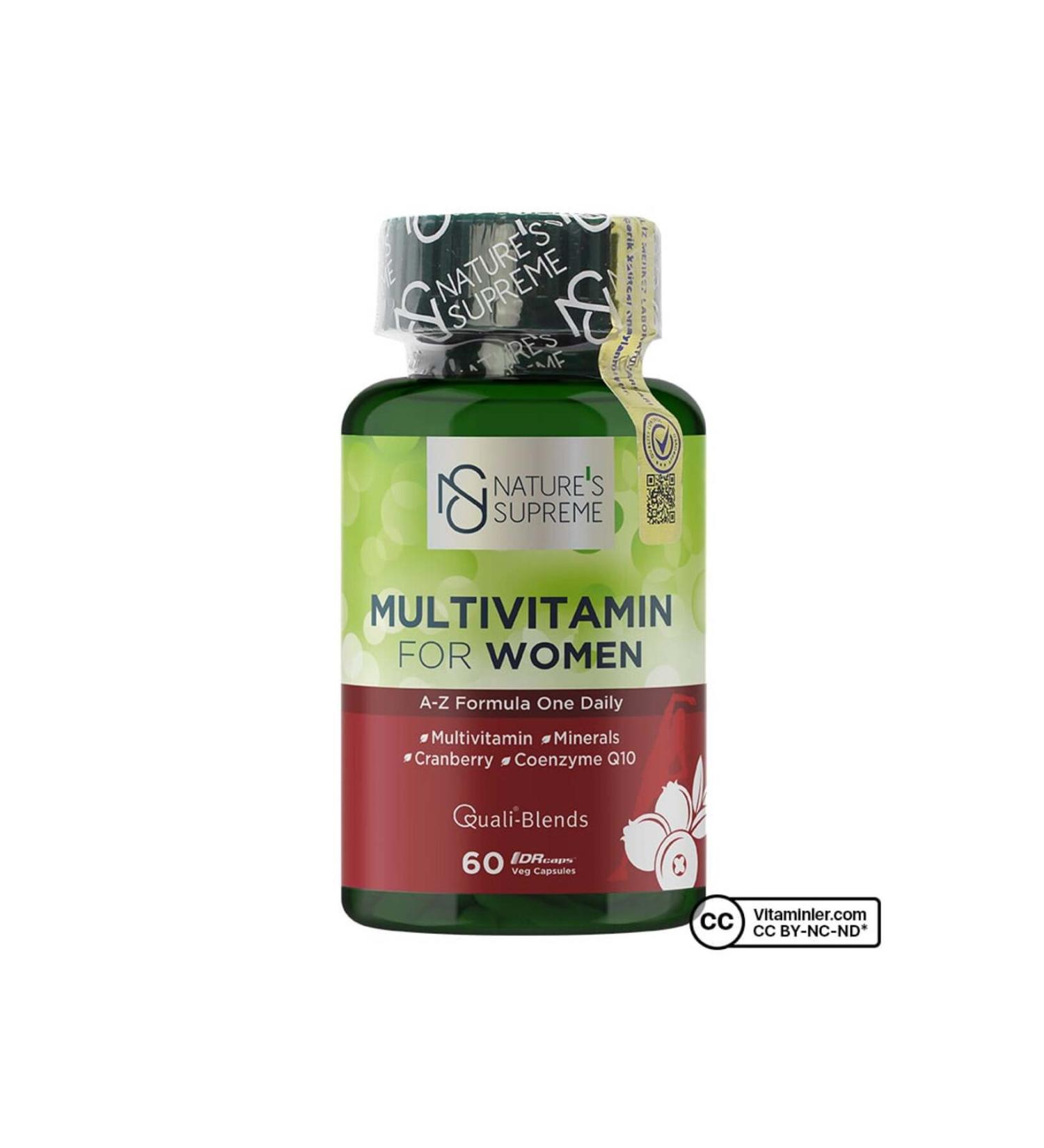 Natures Supreme Multivitamin For Women 60 Capsules - Unflavored - Buy Online on GoSupps.com
