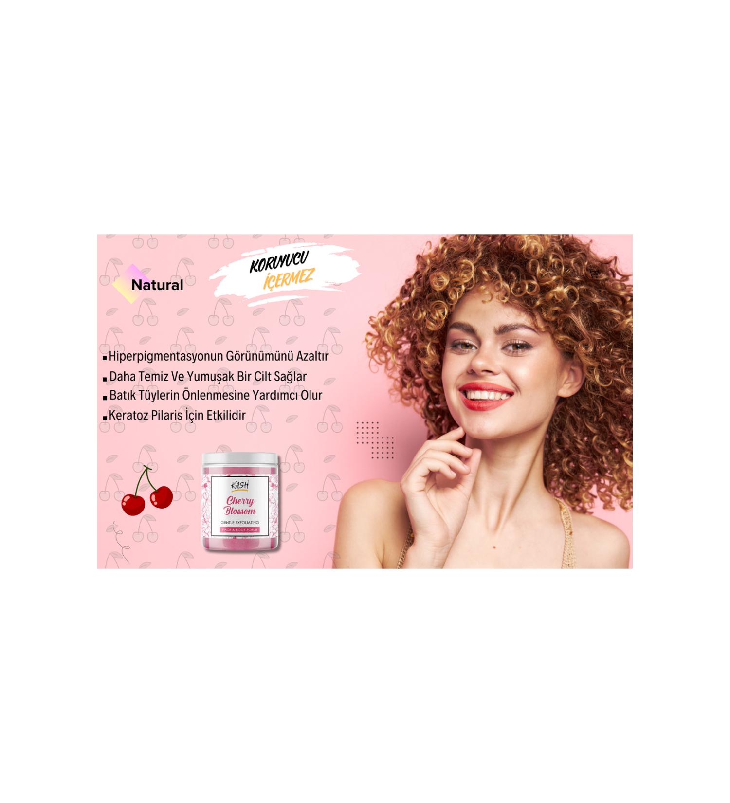 KASH Nourishing Purifying Moisturizing Body Scrub - CHERRY BLOSSOM 360g