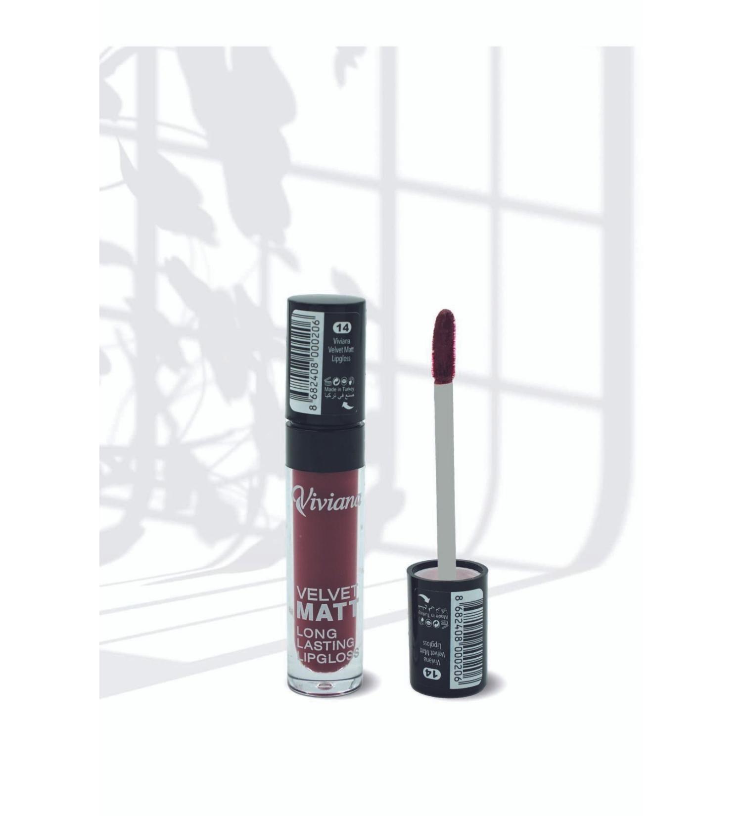Viviana Velvet Matt Long Lasting Lipgloss 14