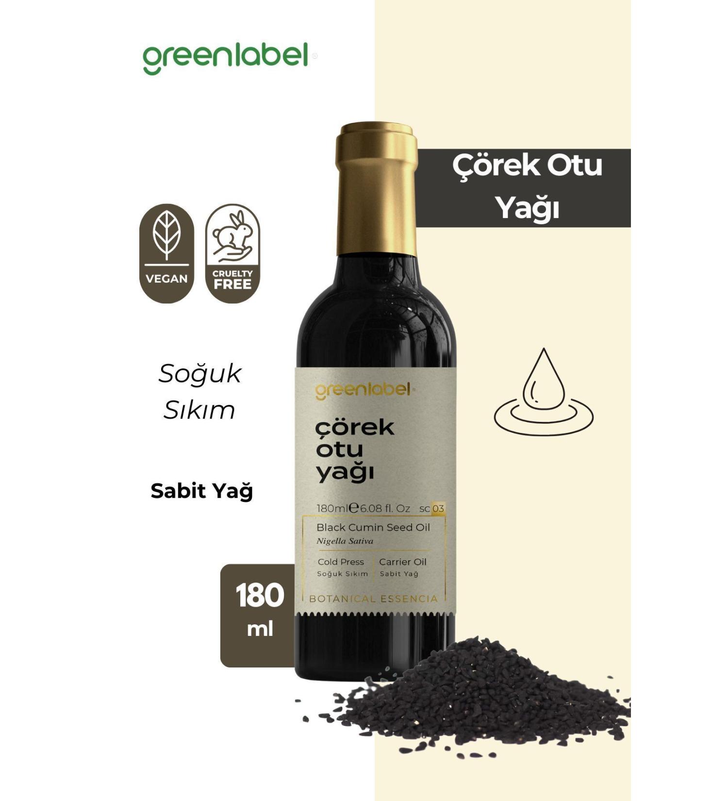 Green Label Black Cumin Oil 0 Natural And Pure 180 ml - Buy Online on GoSupps.com