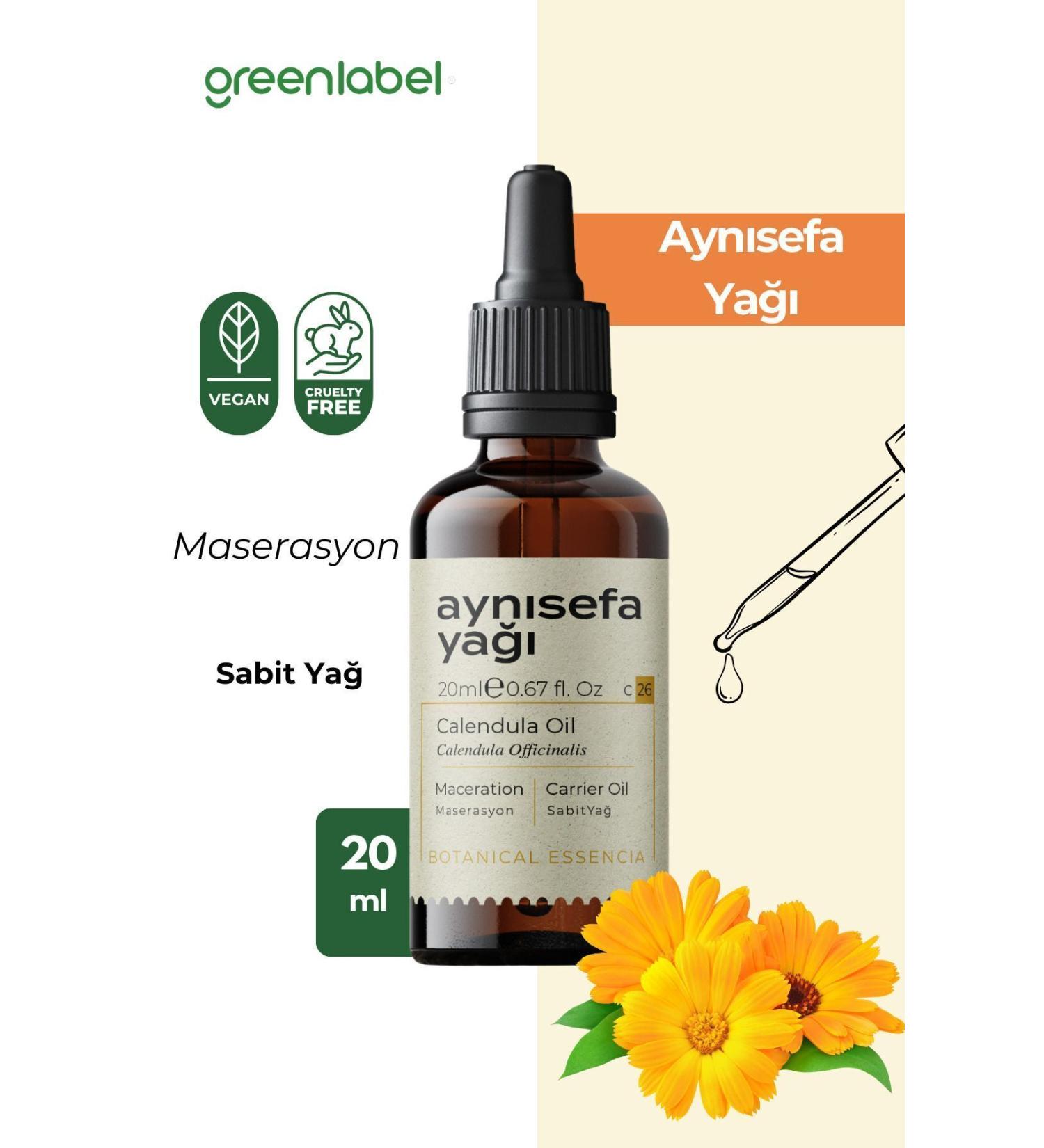 Green Label Calendula Oil 20 ml - Buy Online on GoSupps.com