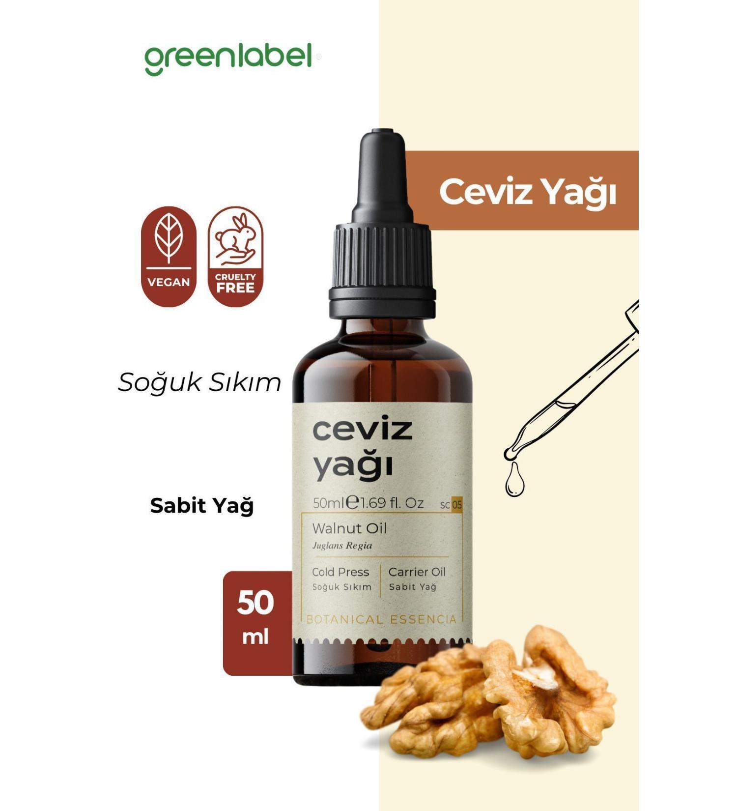 Green Label Walnut Oil Cold Pressed 0 Natural And Pure 50ml