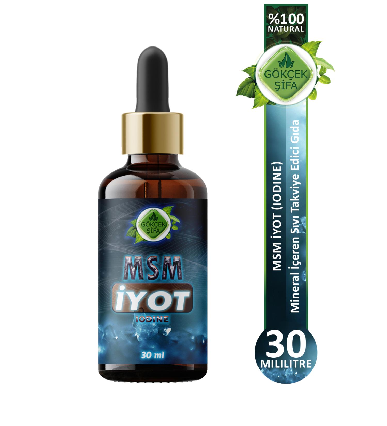 Gokcek Healing Msm Iodine (MSM IODINE) 30 Ml. - Buy Online on GoSupps.com