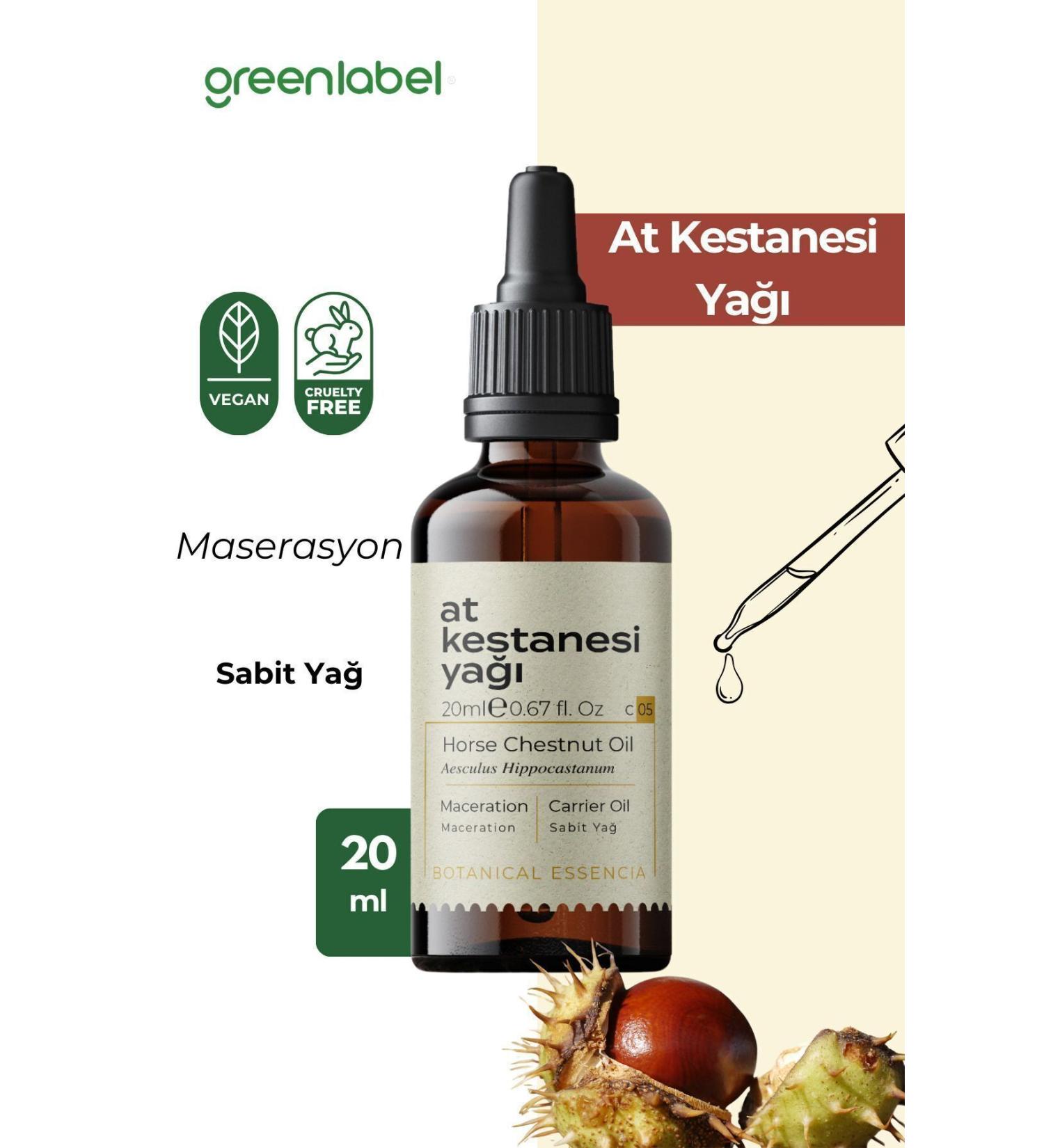Green Label Horse Chestnut Oil 20ml - Buy Online on GoSupps.com