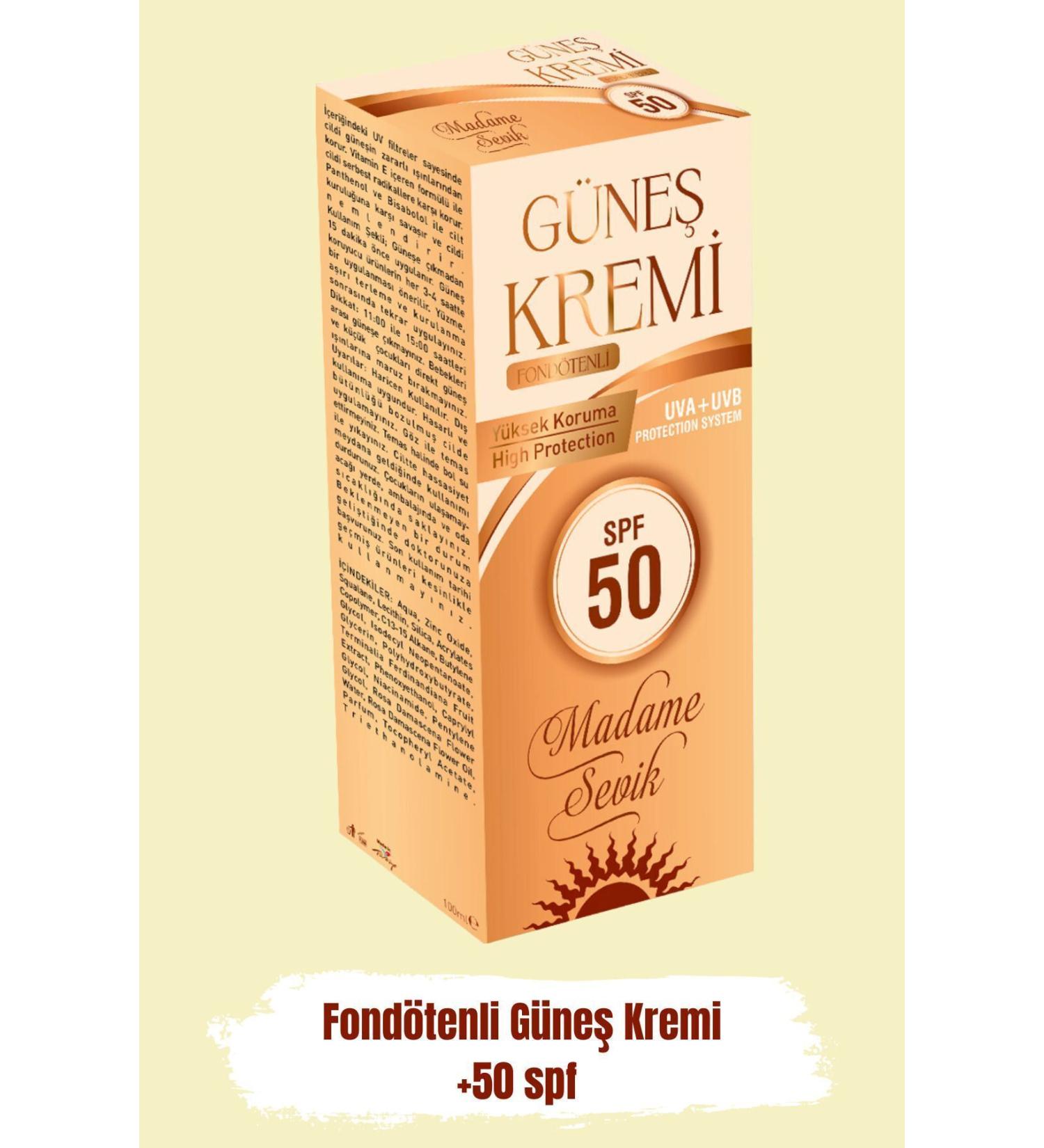 Madame Sevik Foundation Sun Cream Spf 50