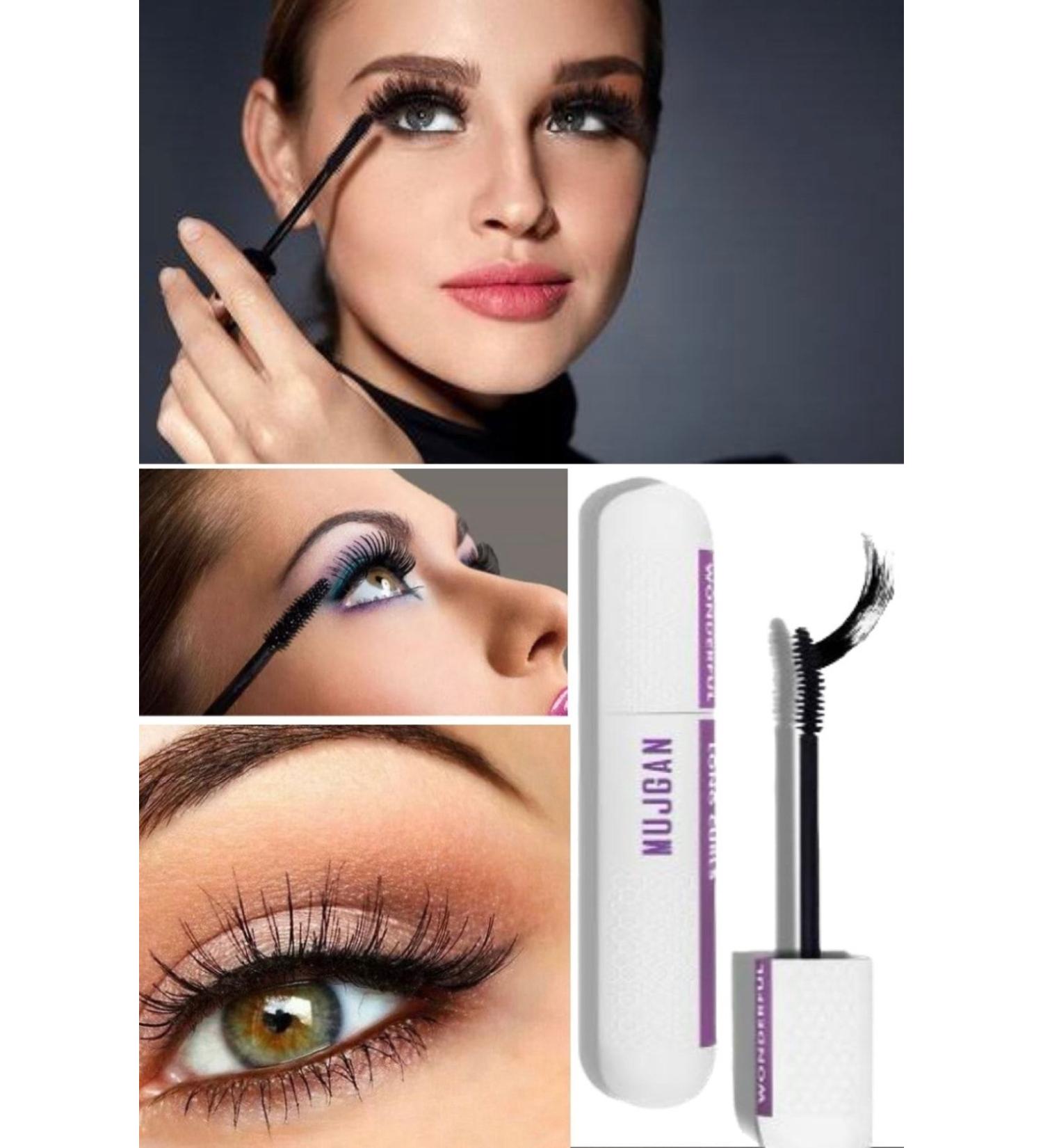 Utelips False Eyelash Effect Mascara Quality 24 Hours Lasting Non-Smudge Professional Intense Black Effect - Buy Online on GoSupps.com