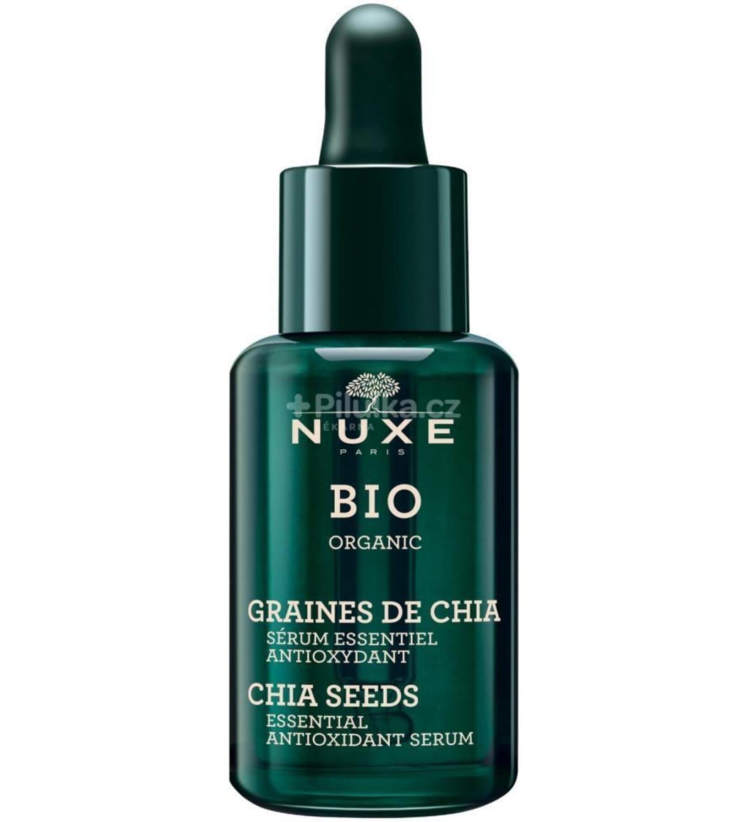 Nuxe Bio Organic Revitalizing Antioxidant Vegan Chia Seed Skin Care Serum 30 Ml