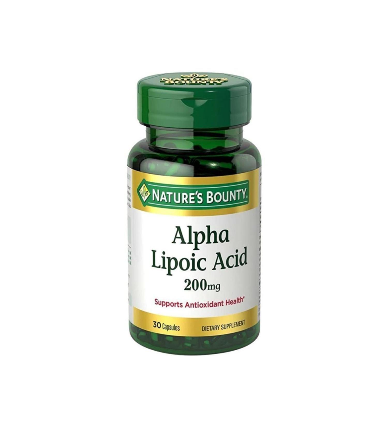 Natures Bounty Alpha Lipoic Acid 200 mg 30 Capsules