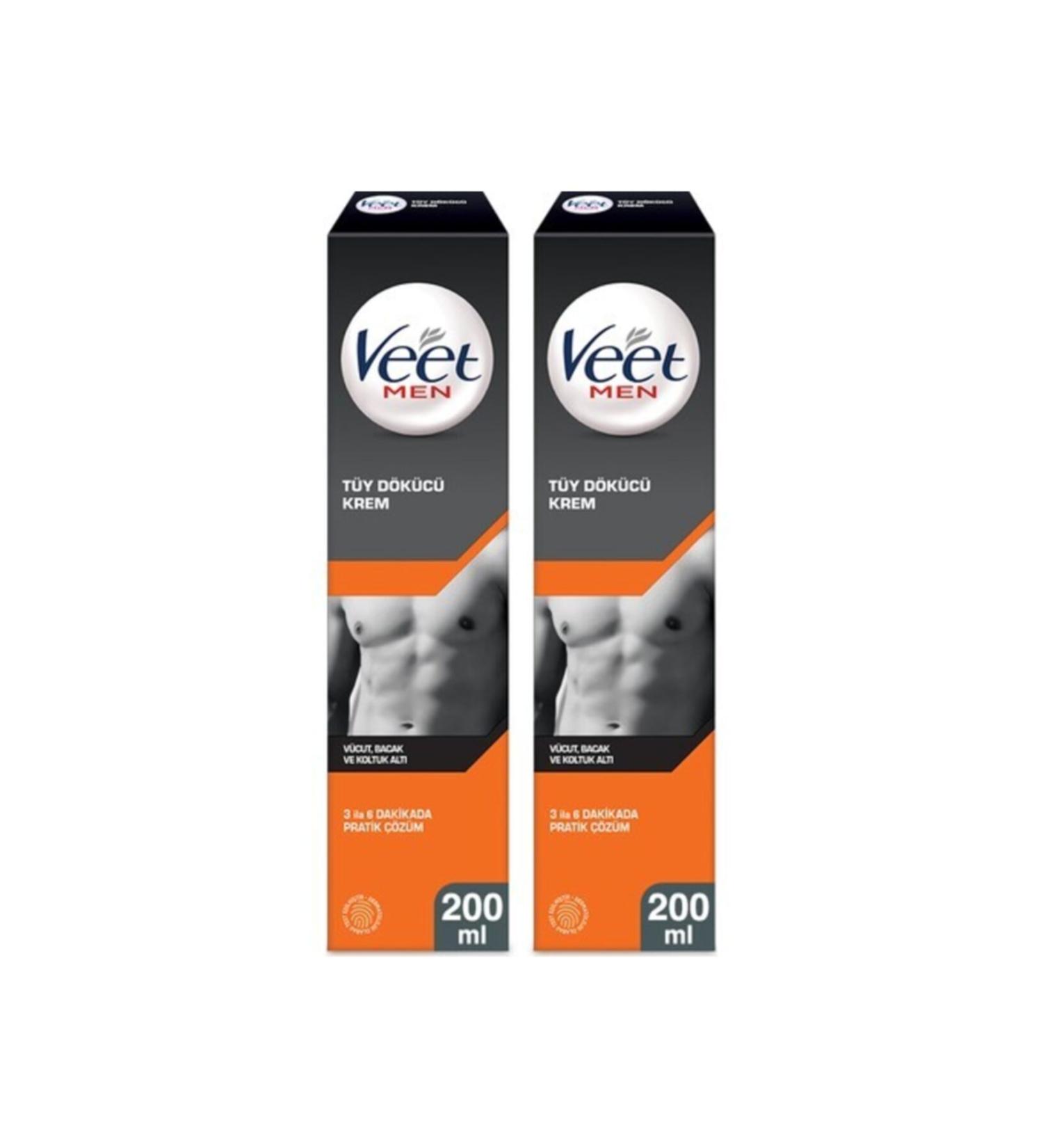 Veet Men Hair Removal Cream 200 Ml 2 Pieces
