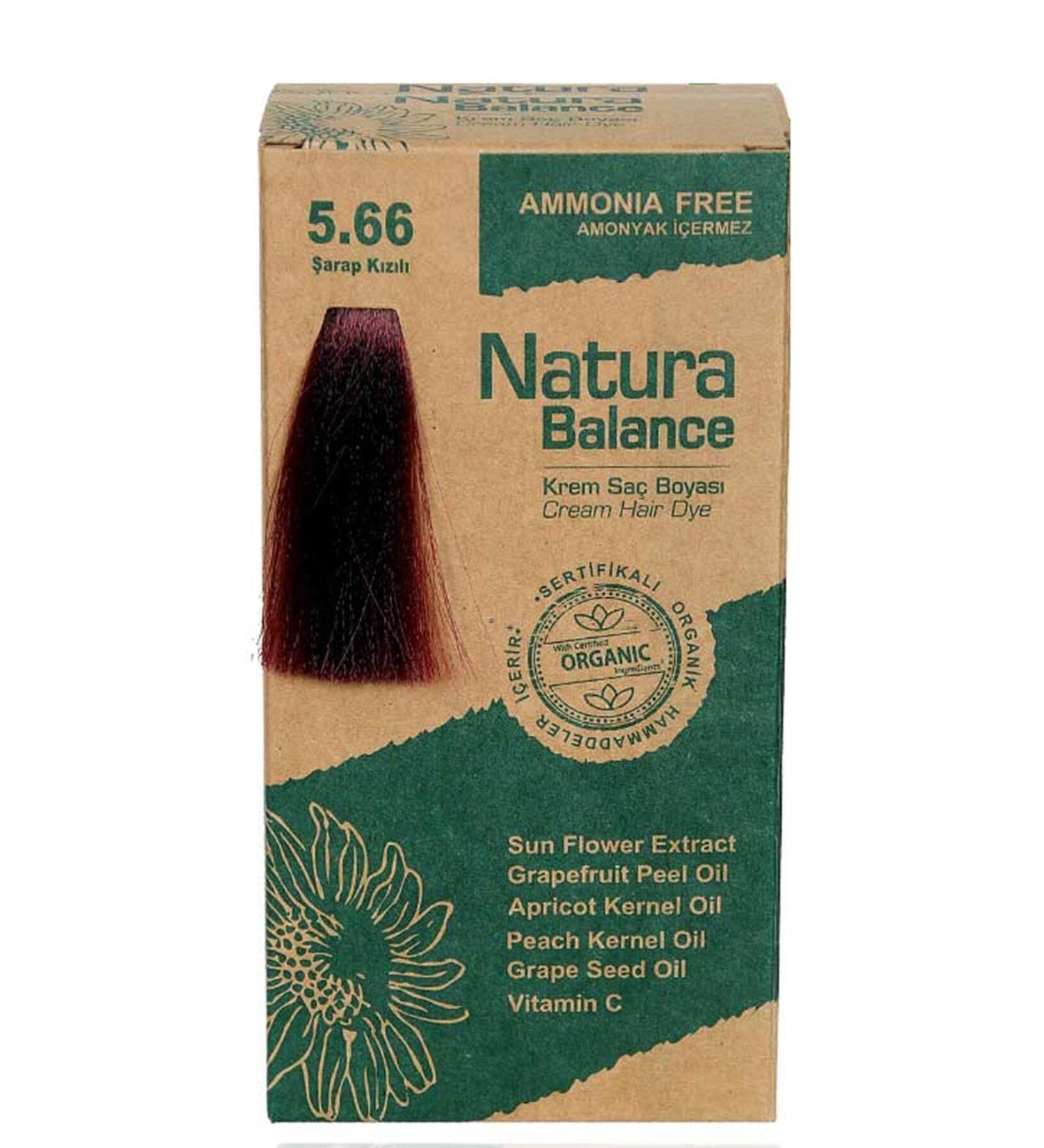 NATURABALANCE Hair Dye Organic Wine Red 5 66