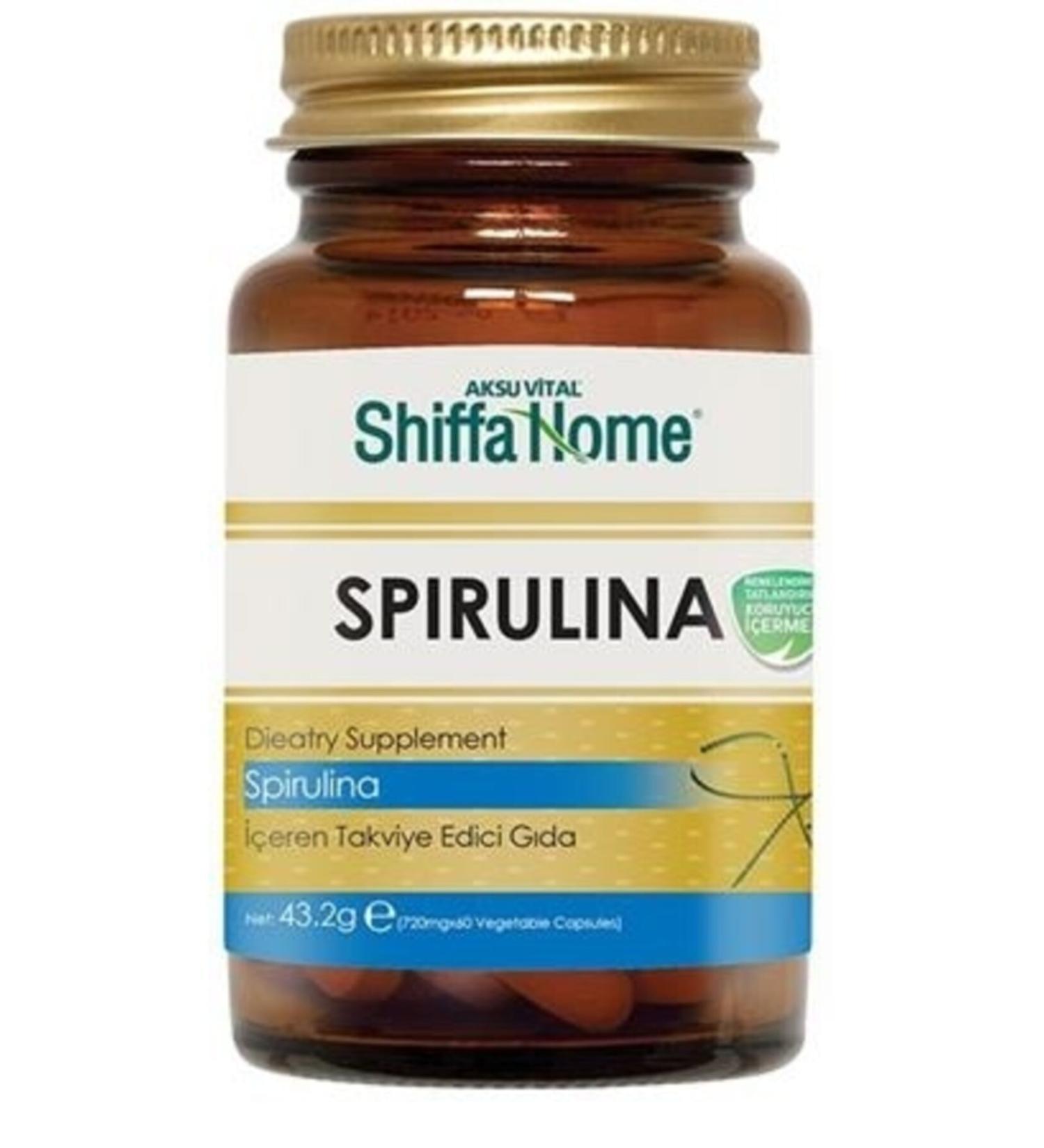 Shiffa Home Spirulina Capsule Aksu Vital Algae Capsule Spirulina 720 mg X 60 Capsules