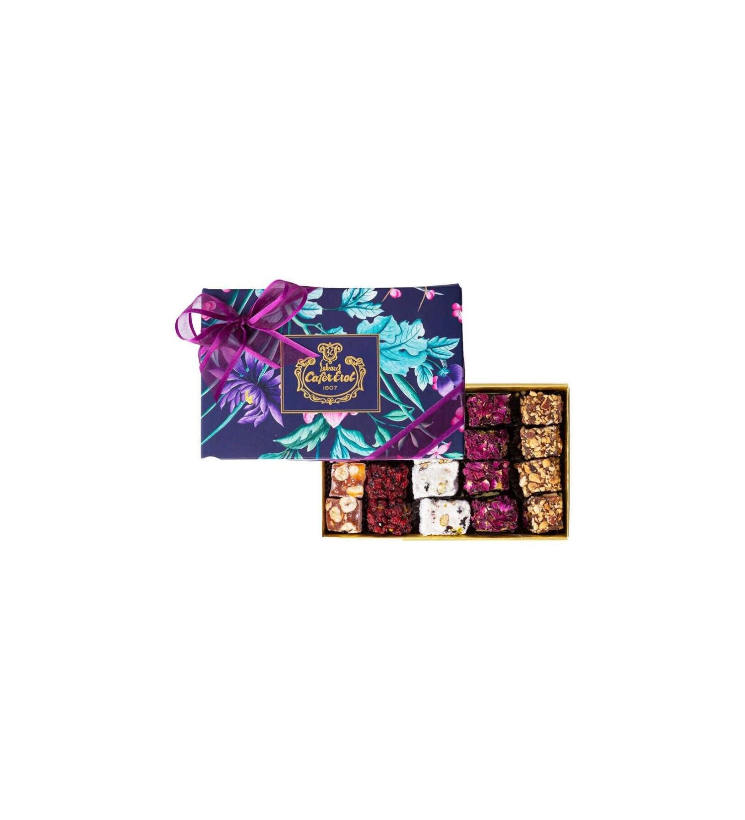 ekerci Cafer Erol Special Turkish Delight in Patterned Cardboard Box - 450 gr
