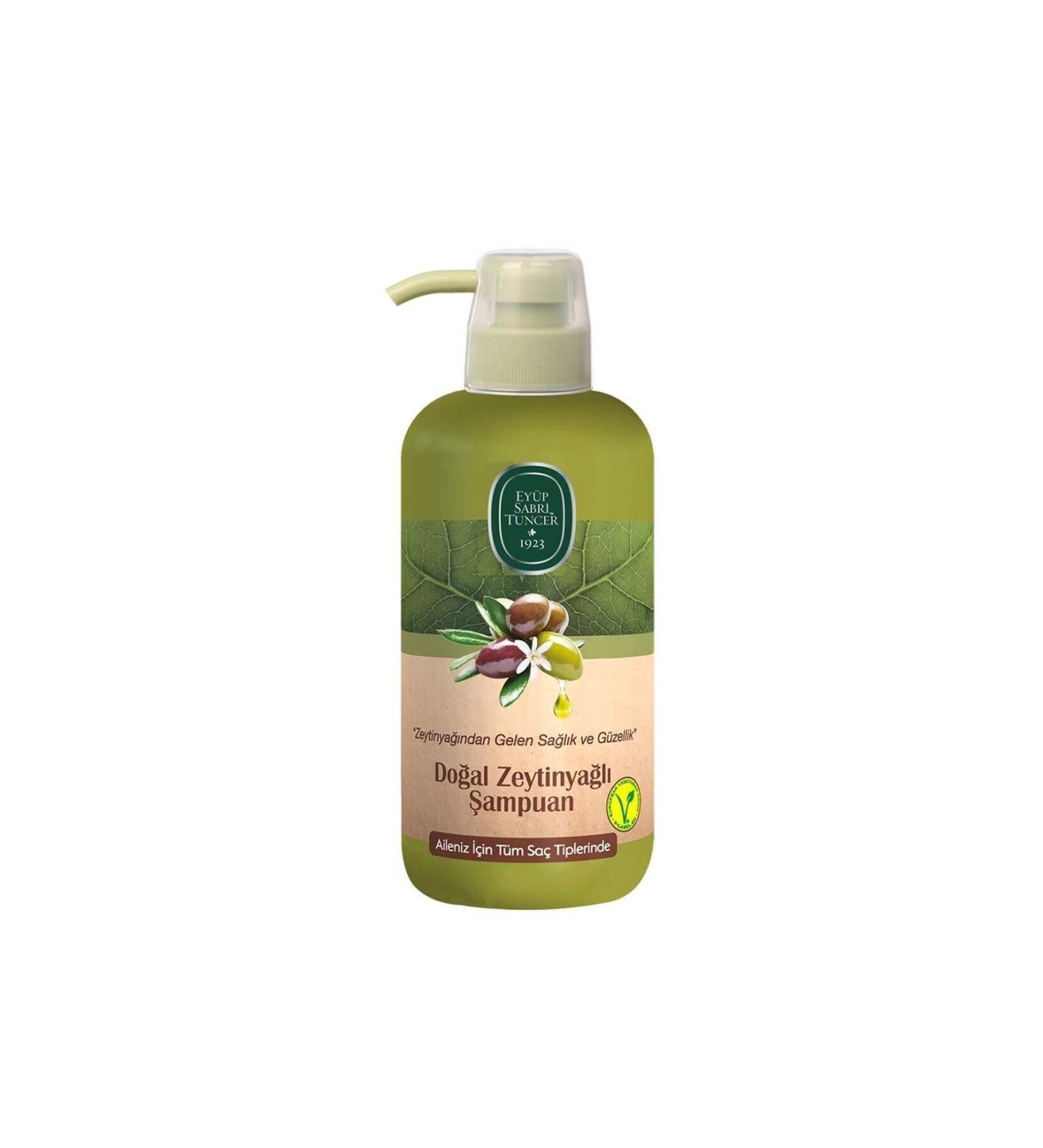 Ey p Sabri Tuncer Natural Olive Oil Shampoo 600 ml Pet Bottle x 4 Pieces