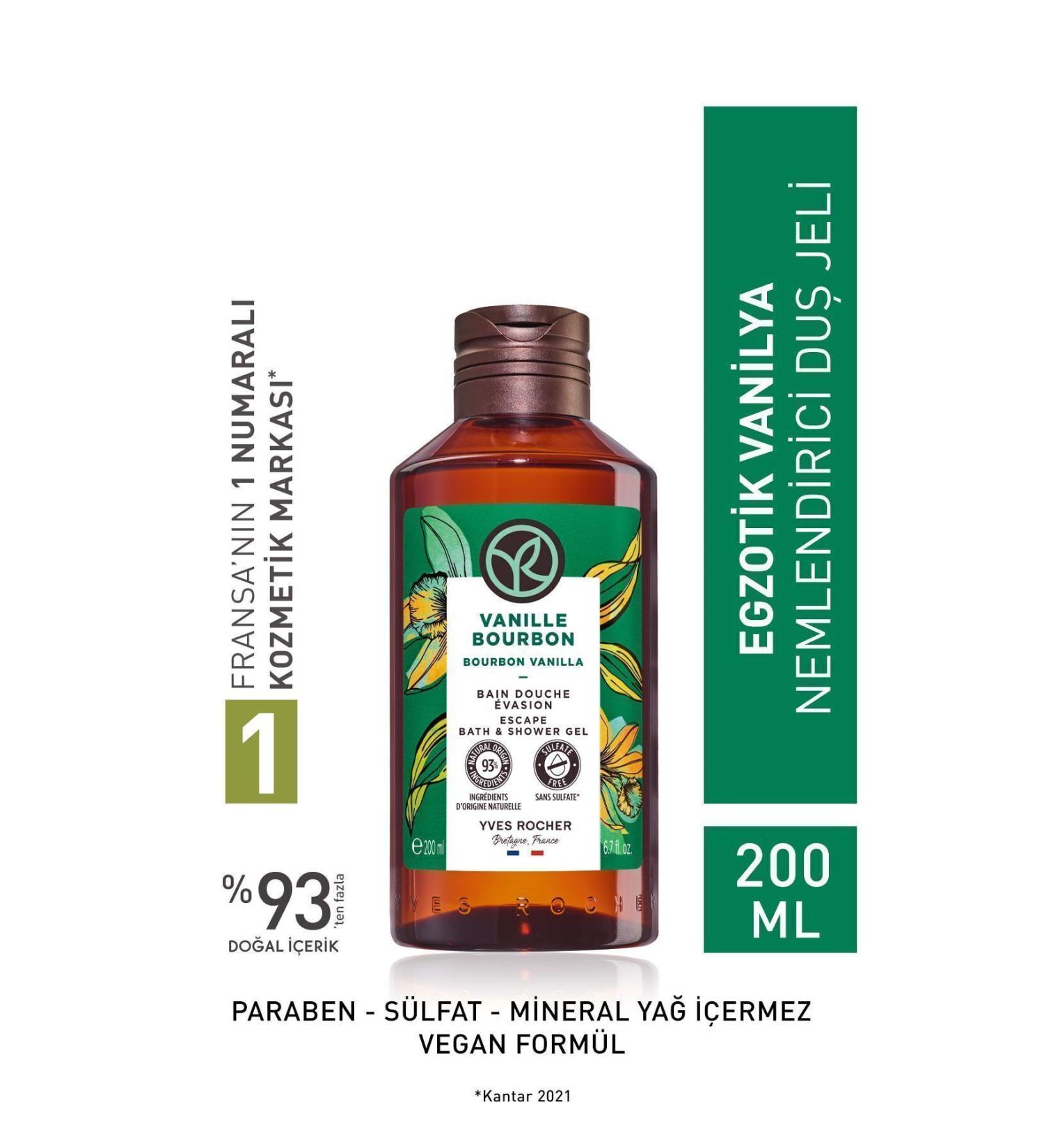 Yves Rocher Moisturizing Shower Gel - Exotic Vanilla - 200ml-13444 - Buy Online on GoSupps.com