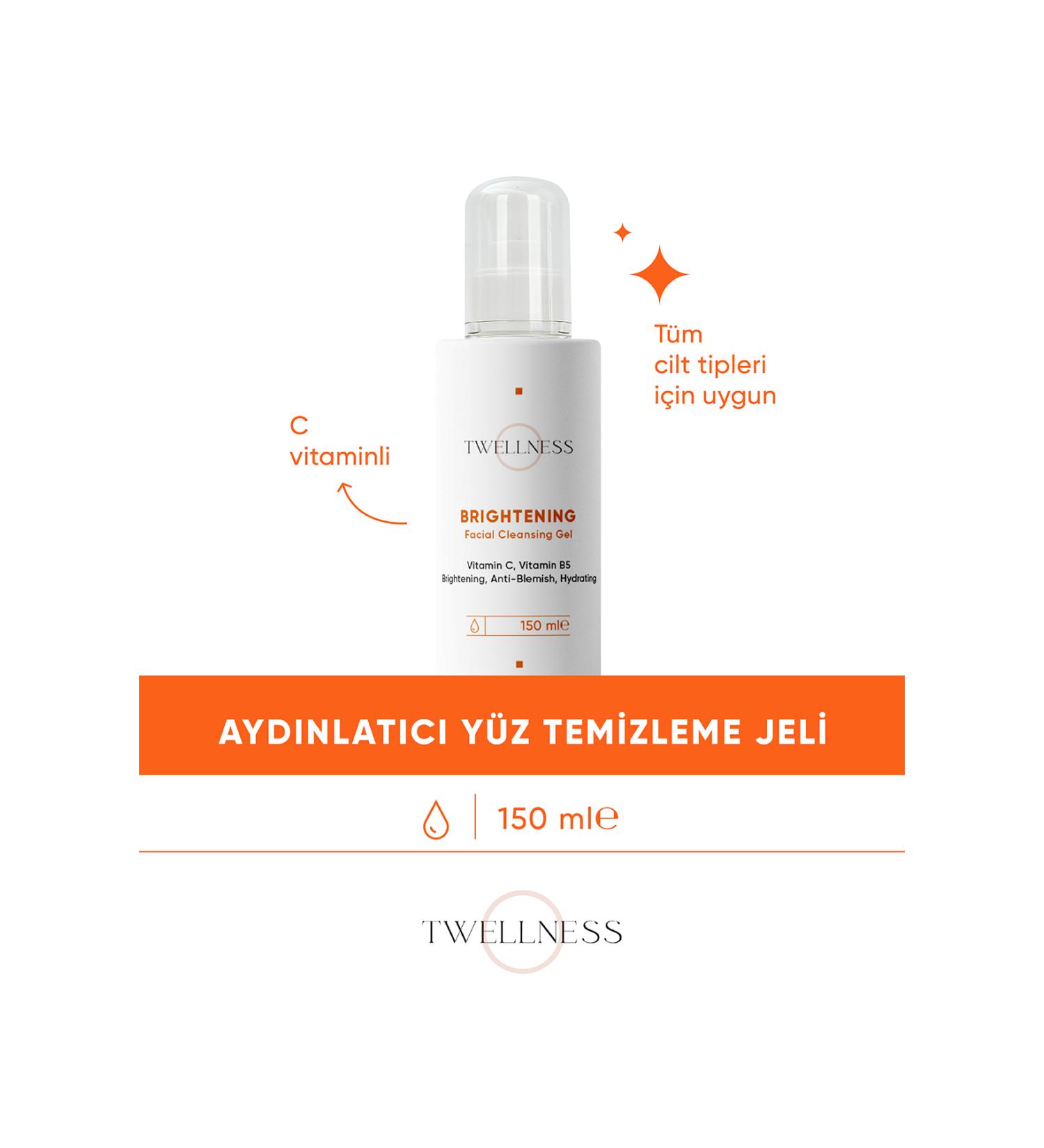 Twellness Vitamin C Brightening Facial Cleansing Gel - 150 Ml