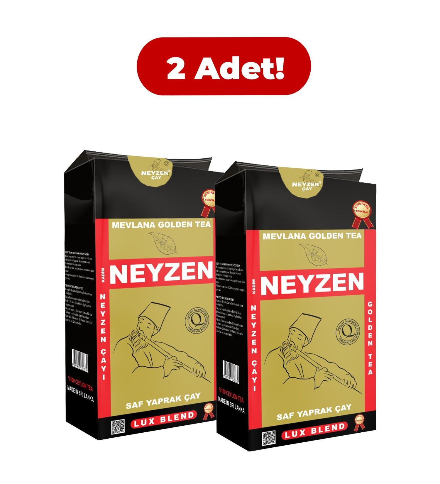 NEYZEN Mevlana Tea 2 x 400 G - Mevlana Golden Tea Pure Leaf Tea 400g (2 PIECES)