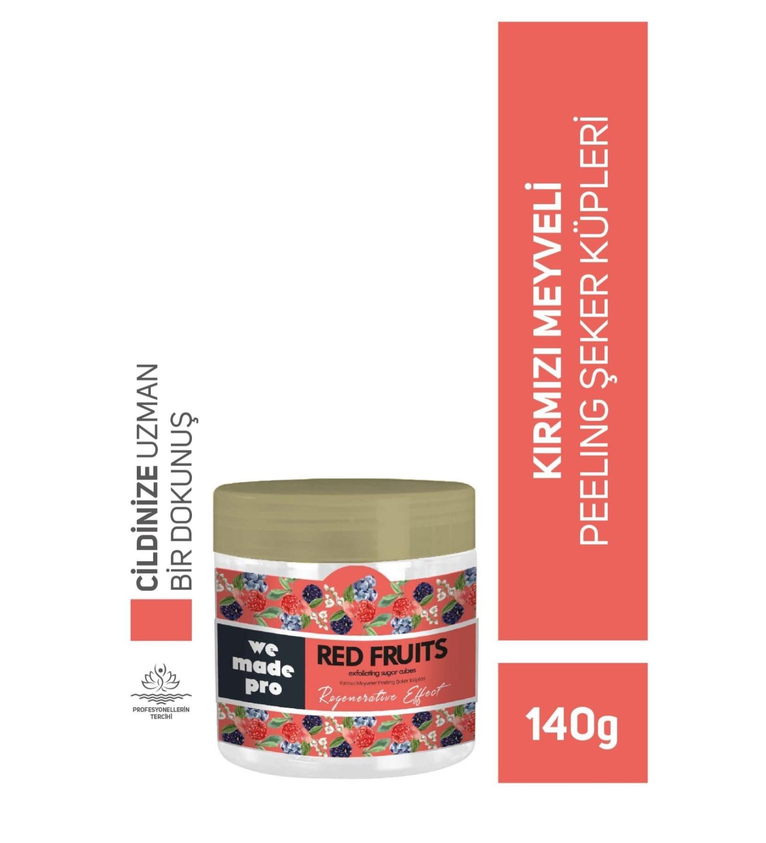 we made pro Red Fruits Exfoliating Sugar Cubes