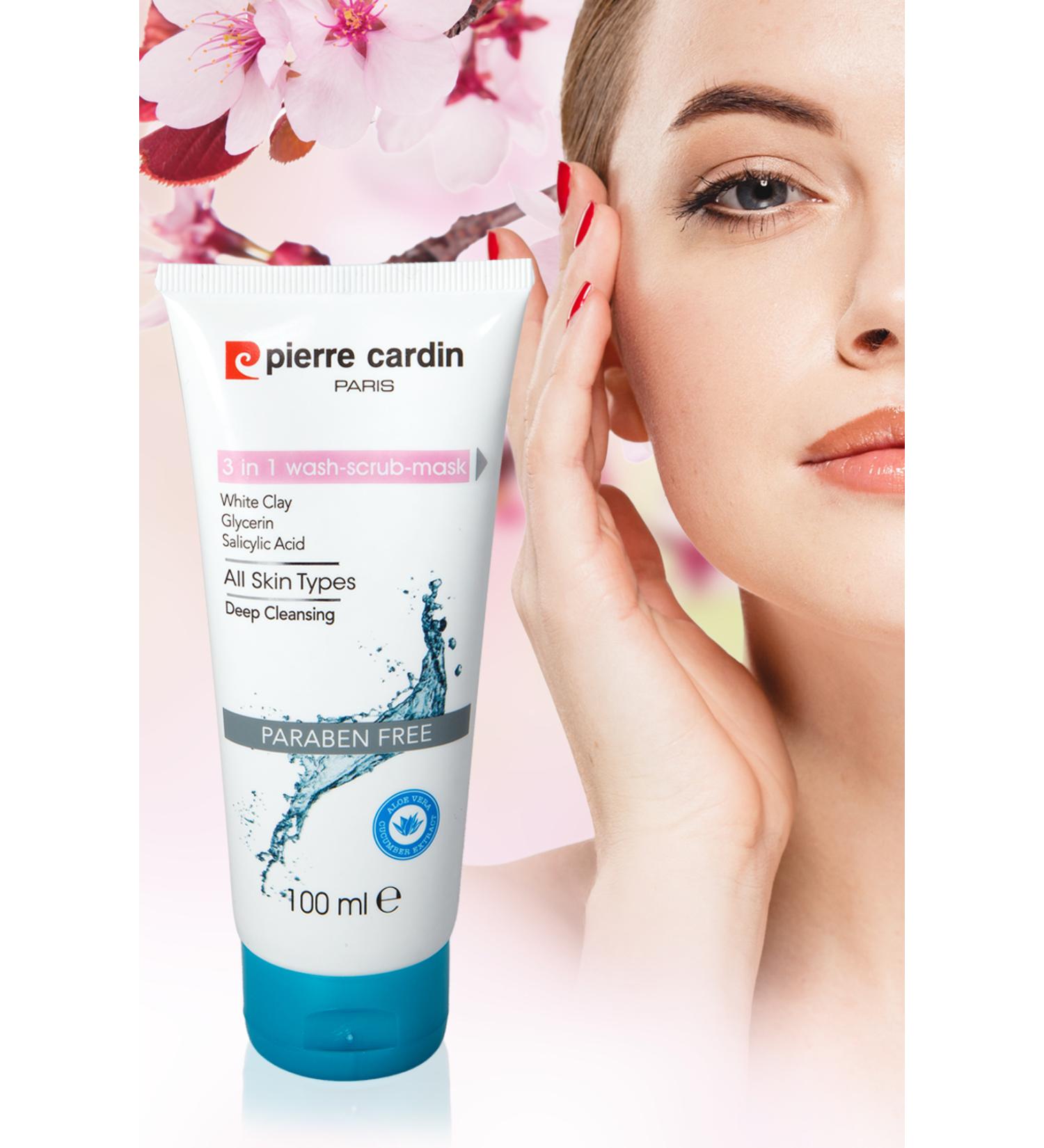 Pierre Cardin 3 In 1 Face Mask 100 ml - 3 in 1 Face Cleansing Peeling Mask - Buy Online on GoSupps.com