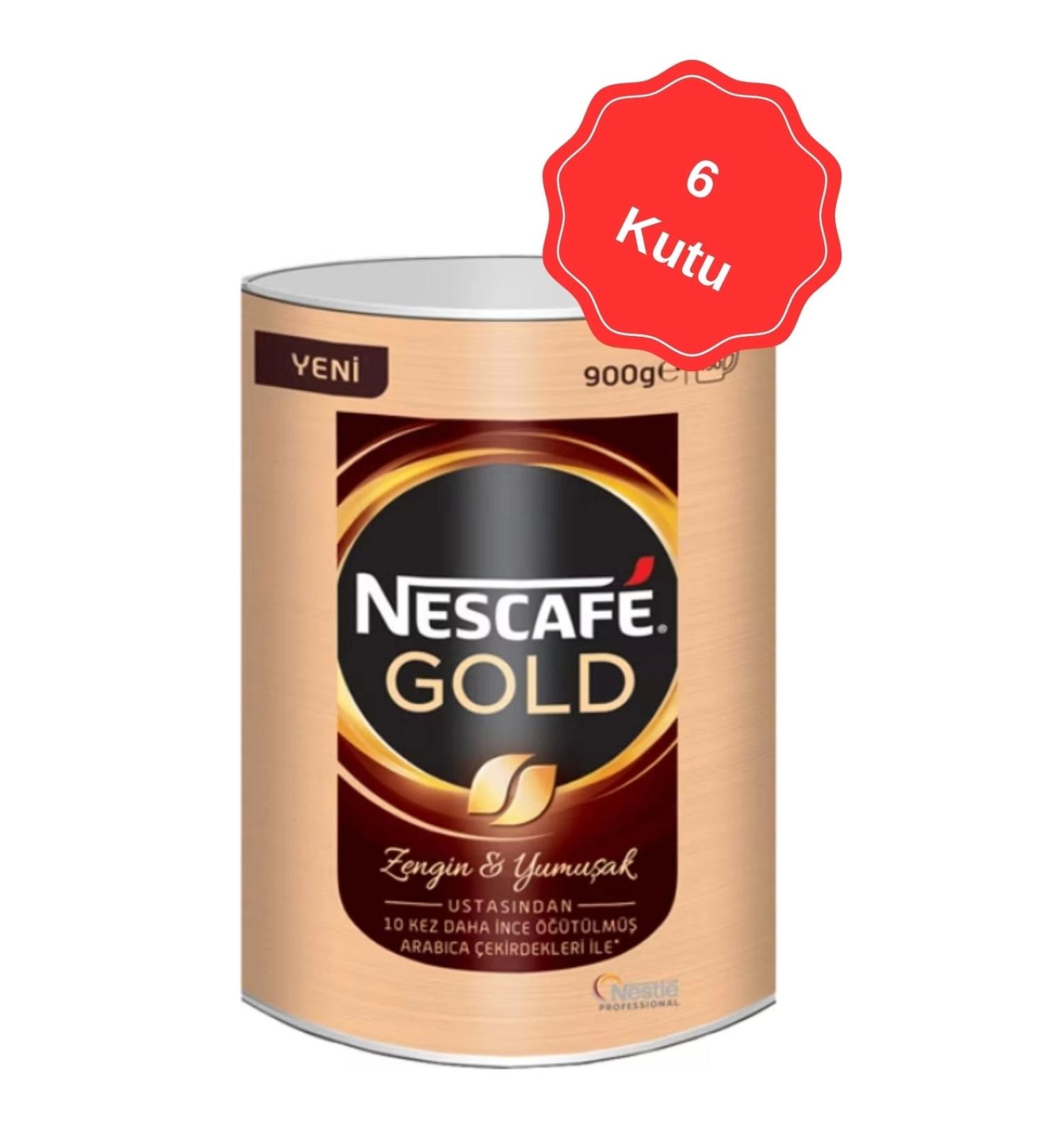 Nestle Nescafe Gold Tin Granulated Coffee 900G x 6 Boxes