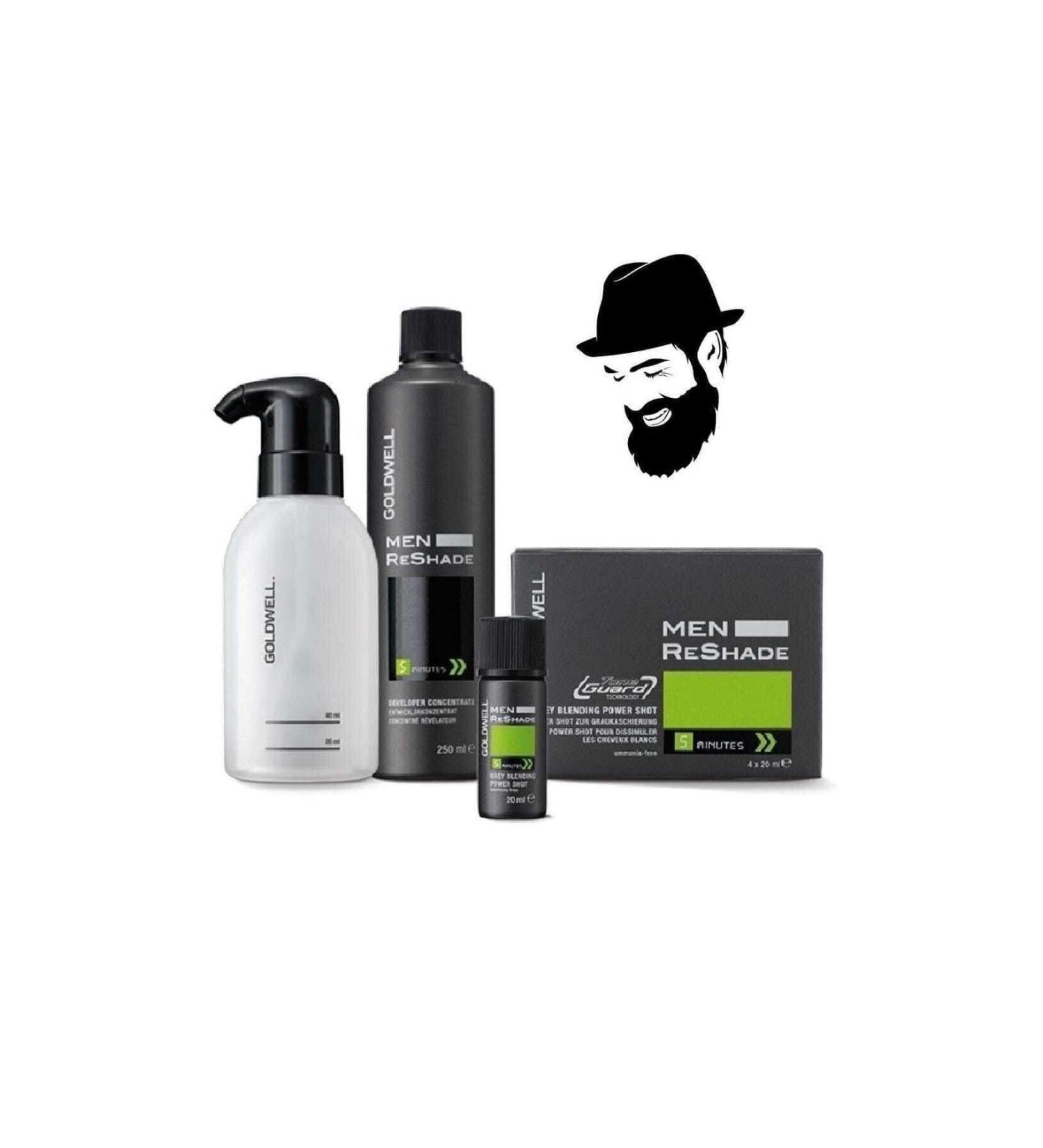 GOLDWELL 4ca Men Reshade 4 X 20 Ml + Oxidant Lotion 250 Ml 40216091400611