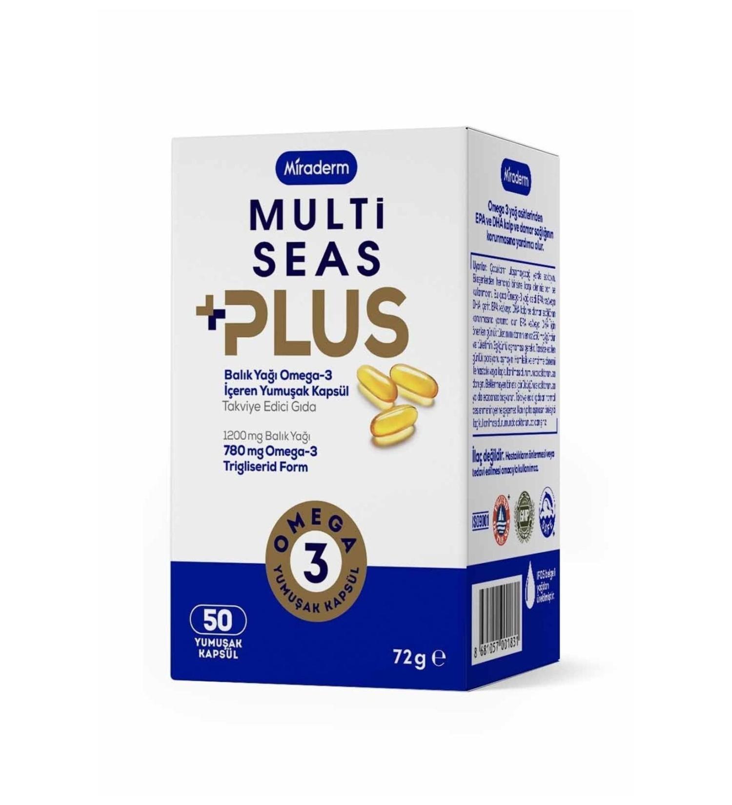 Miraderm Multi Seas Plus Omega 3 1200 Mg