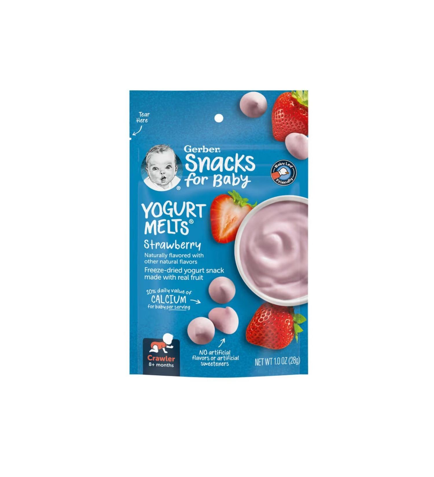 Gerber Yogurt Melts Strawberry Snack 28 gr