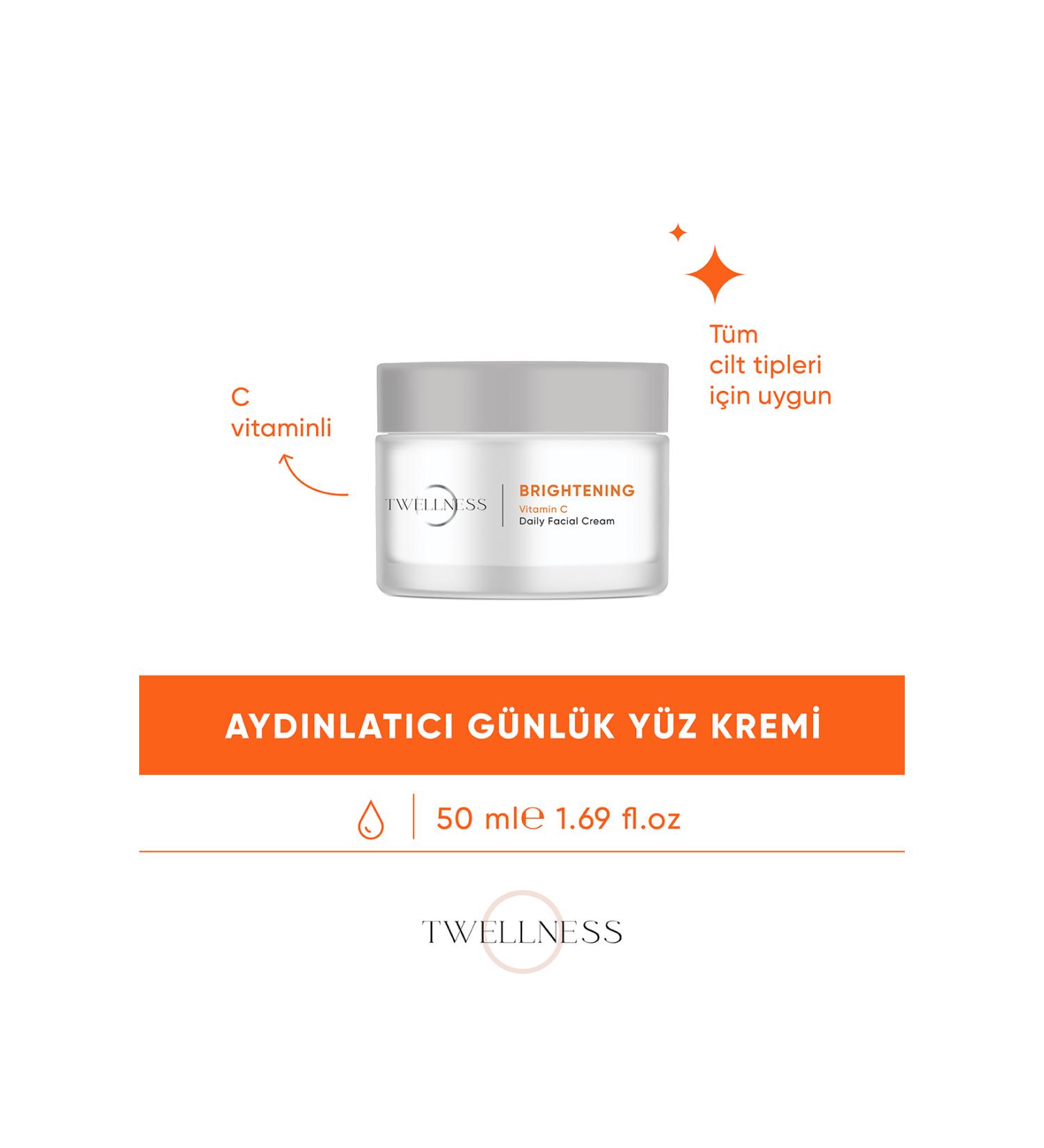 Twellness Vitamin C Brightening Daily Face Cream - 50 Ml - Buy Online on GoSupps.com